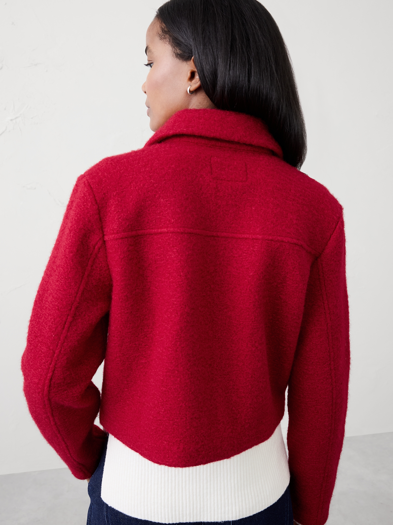 Image number 4 showing, Plaid Boucle Cropped Jacket