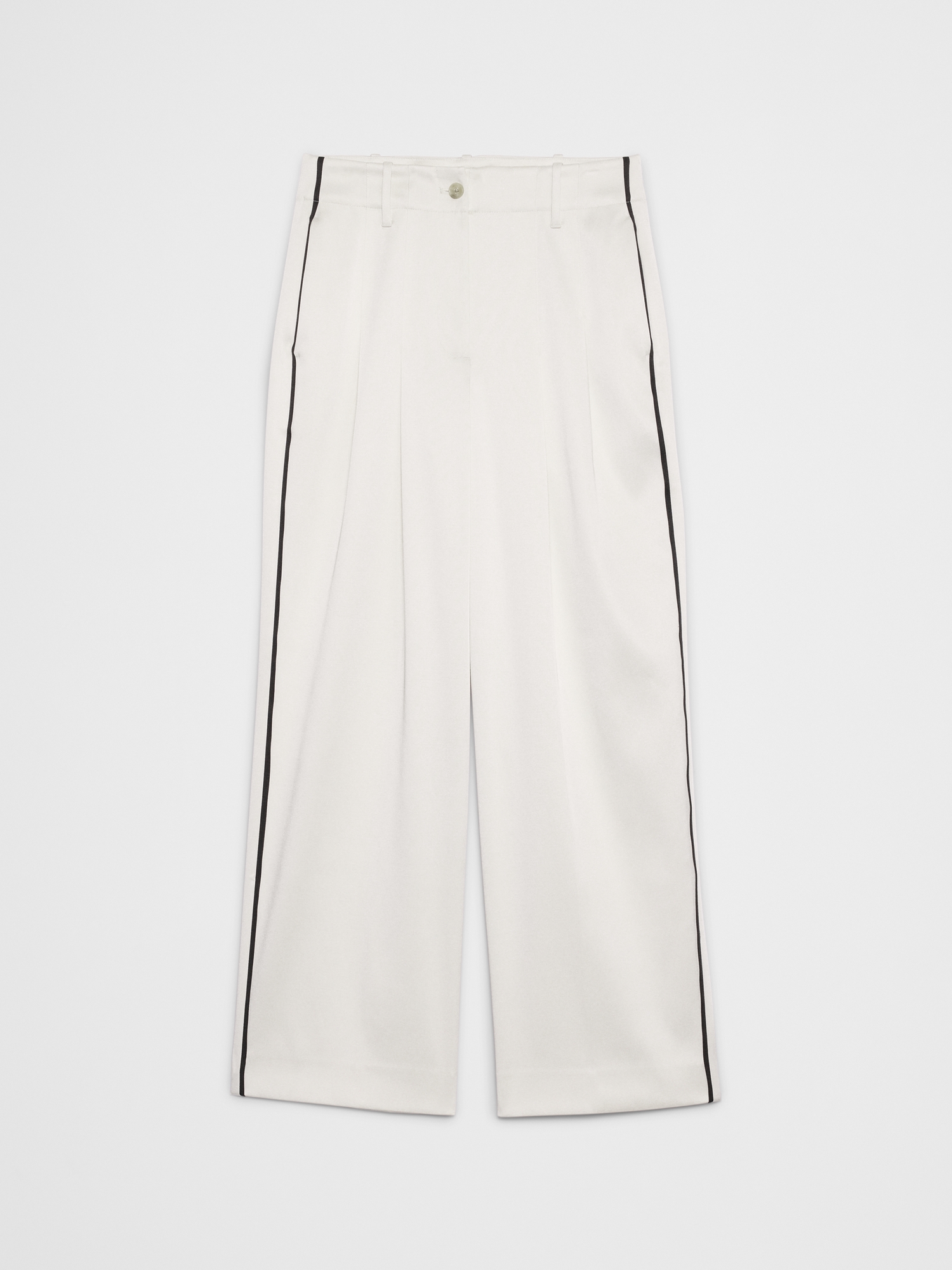 Image number 4 showing, Straight Ultra High-Rise Satin Trouser