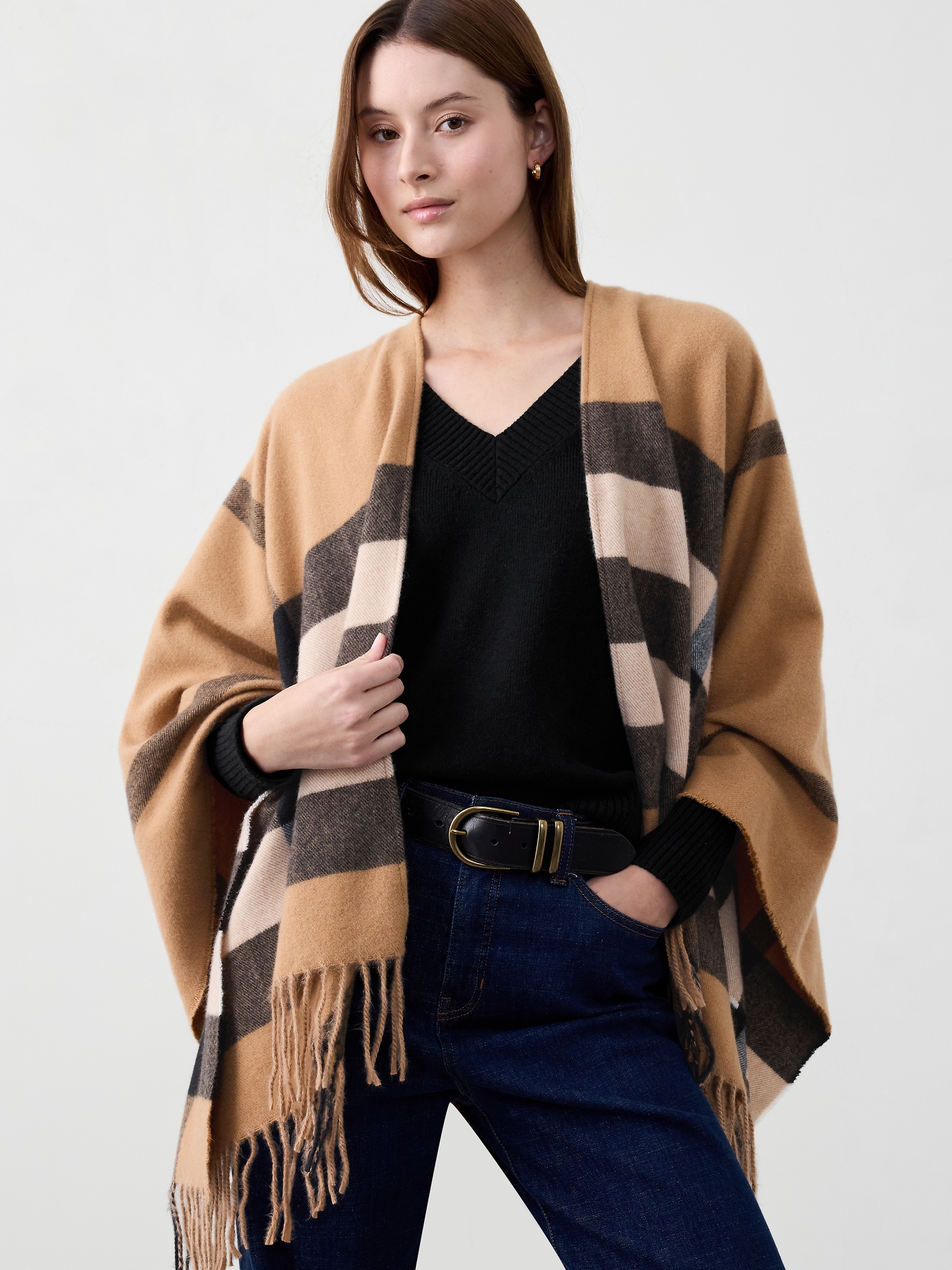 Image number 1 showing, Cozy Poncho