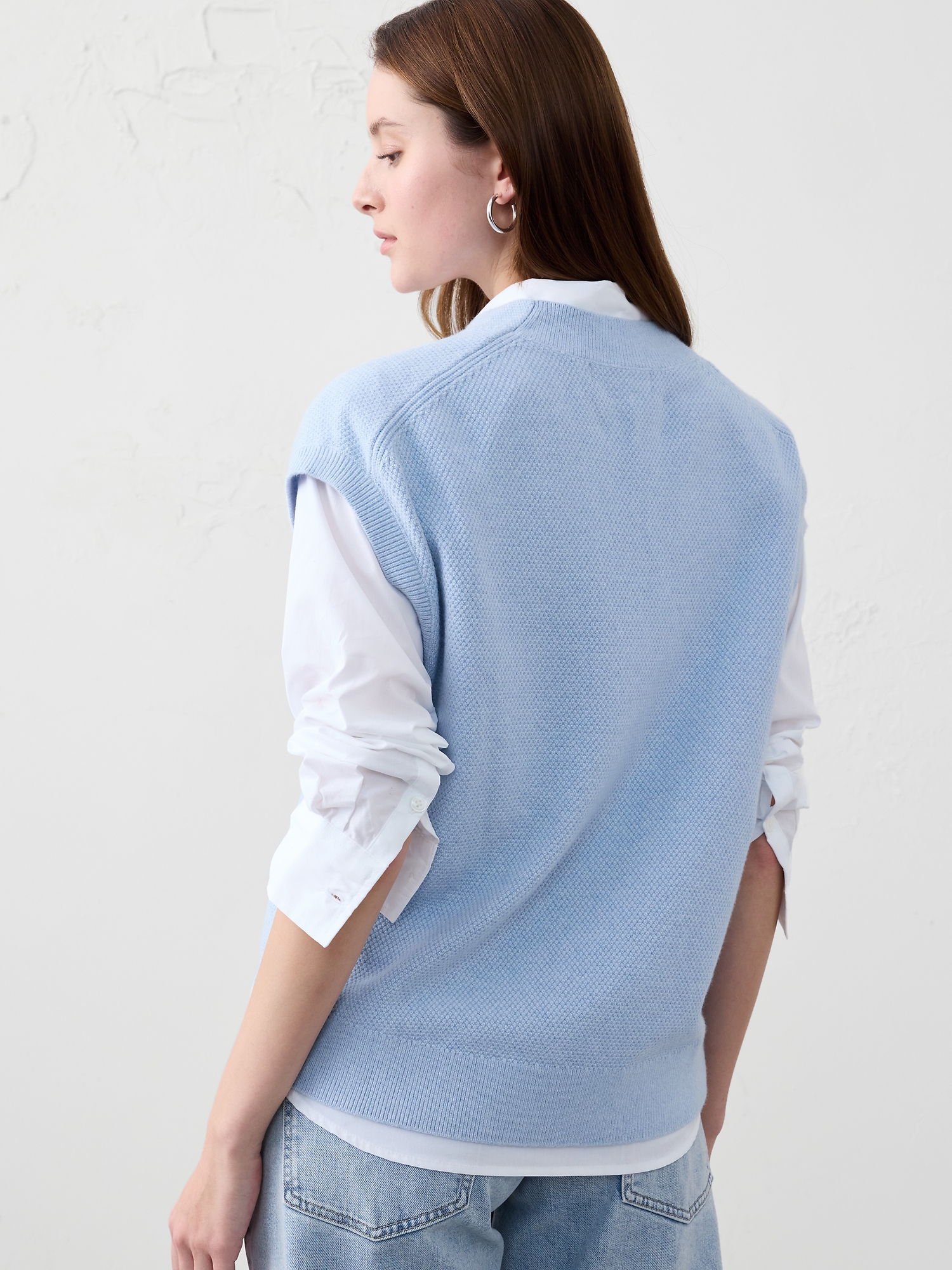 Image number 2 showing, Textured V-Neck Sweater Vest