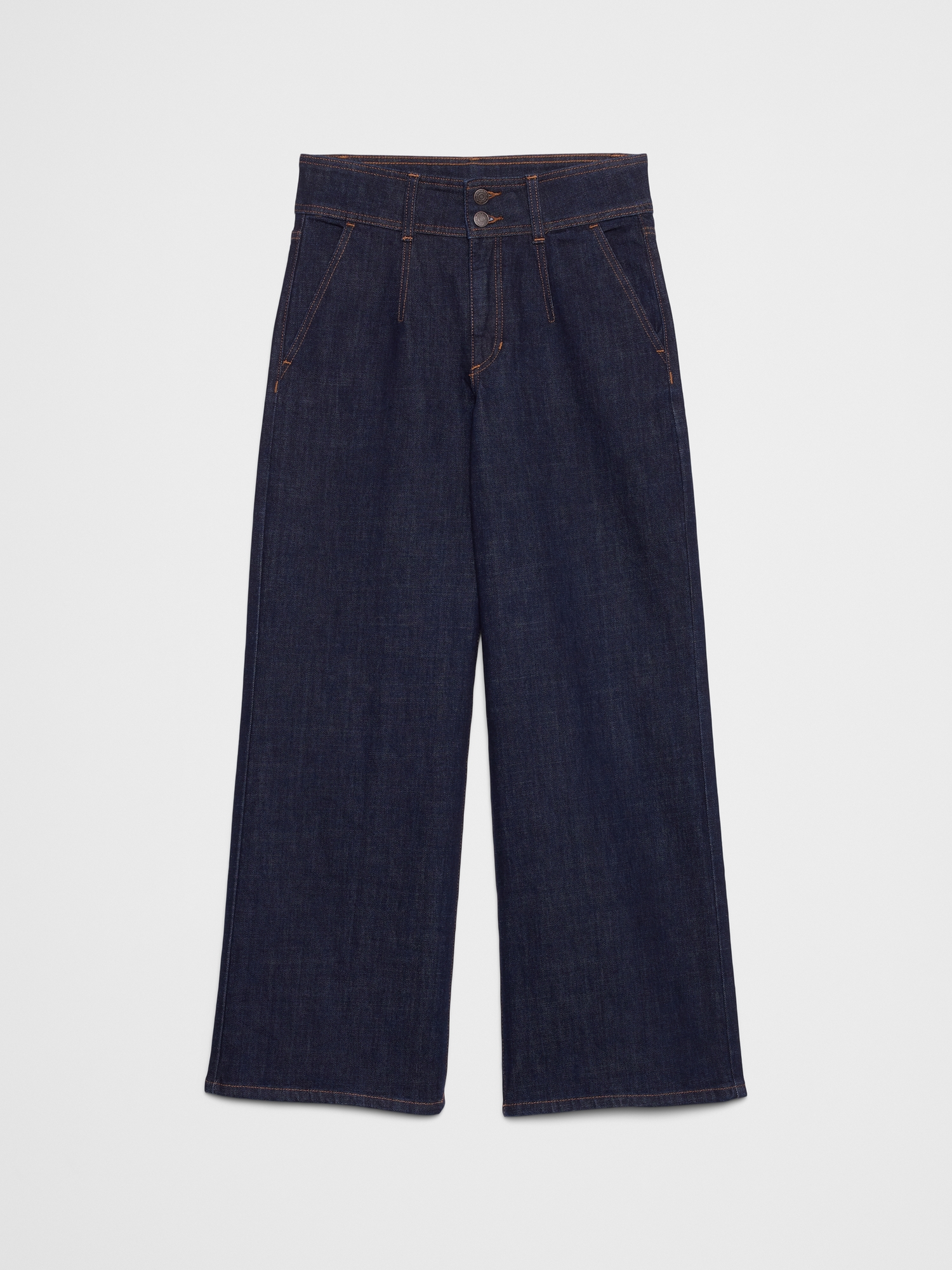 Image number 4 showing, Wide-Leg High-Rise Darted Trouser Jean