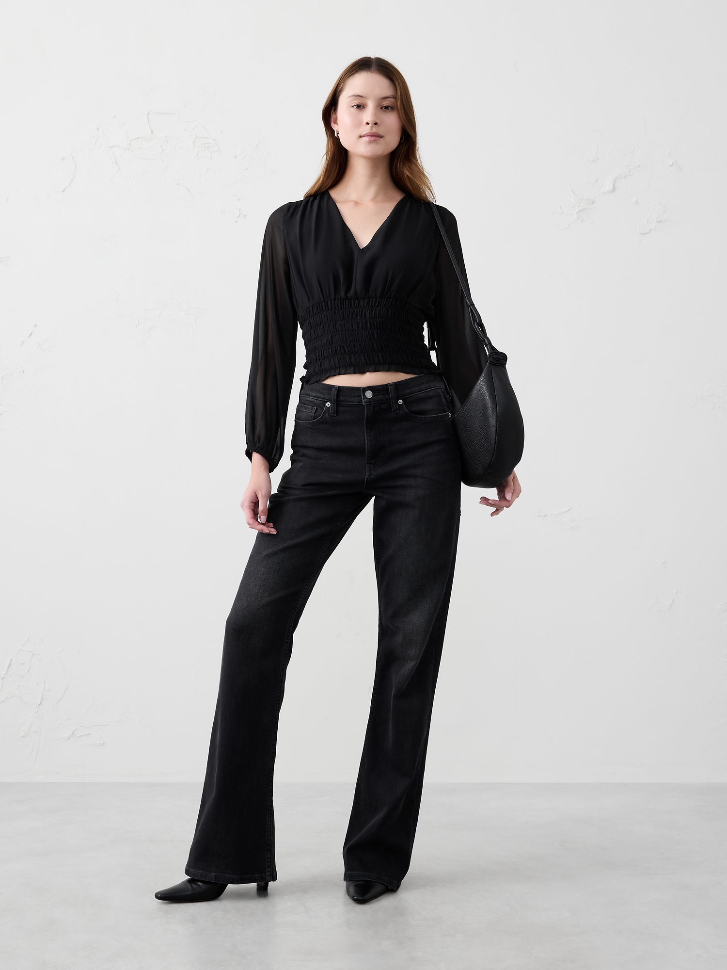 Image number 1 showing, Ruched V-Neck Top