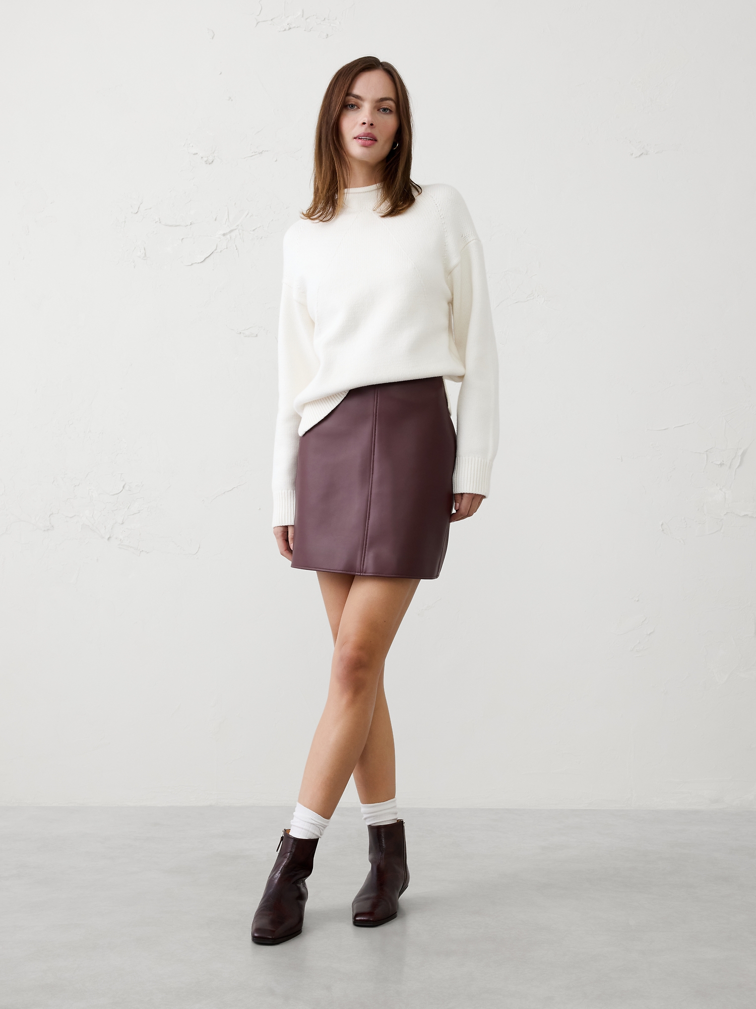 Perfectly Soft Roll-Neck Sweater - Snow Day