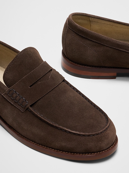 Classic Suede Penny Loafer | Banana Republic Factory
