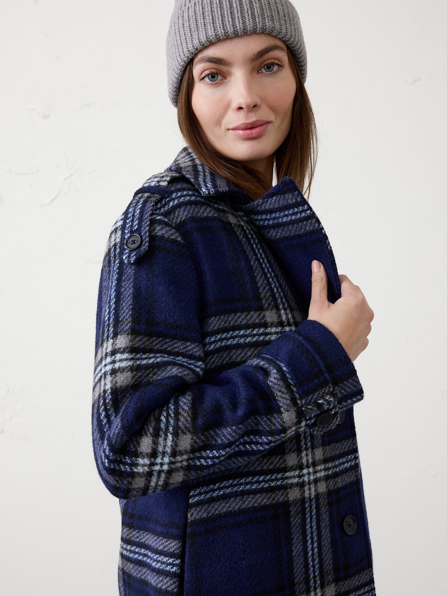 Image number 6 showing, Plaid Coat