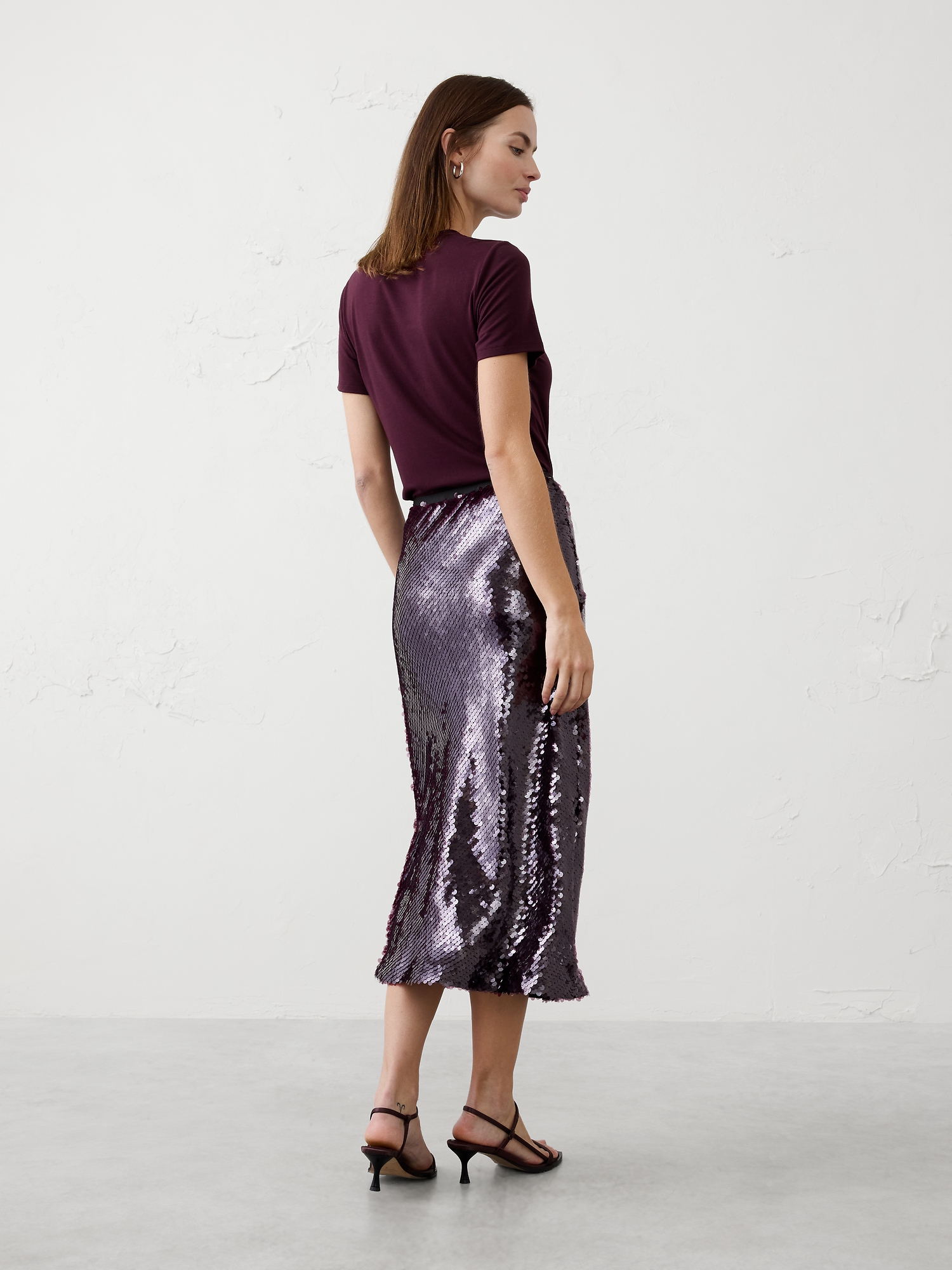 Image number 2 showing, Sequin Midi Skirt