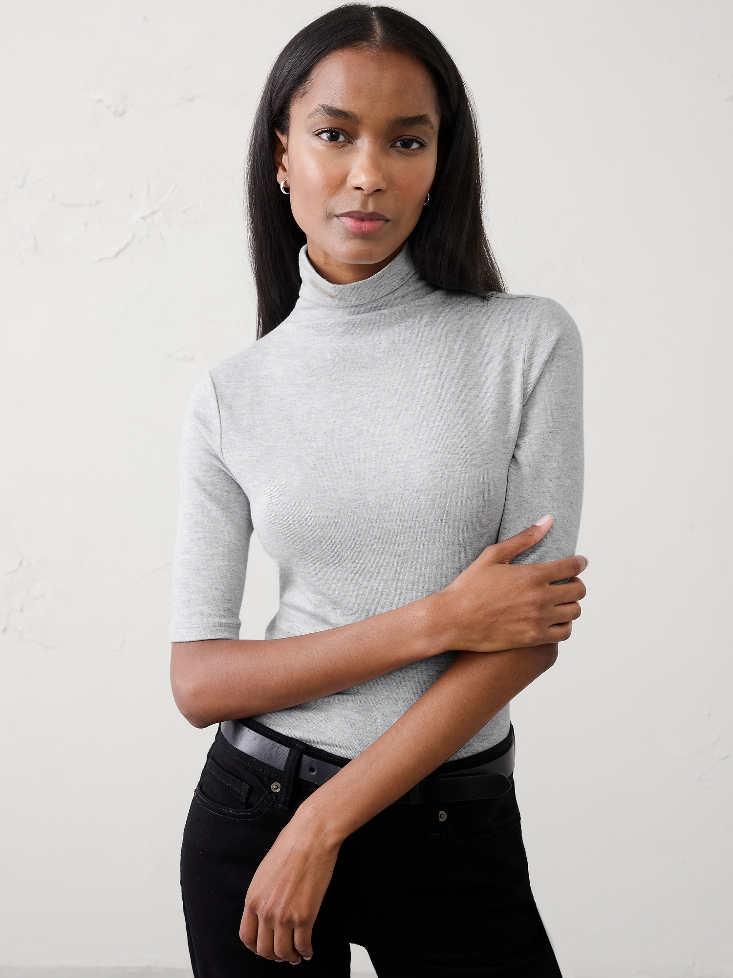 Image number 1 showing, Soft Luxe Turtleneck Top