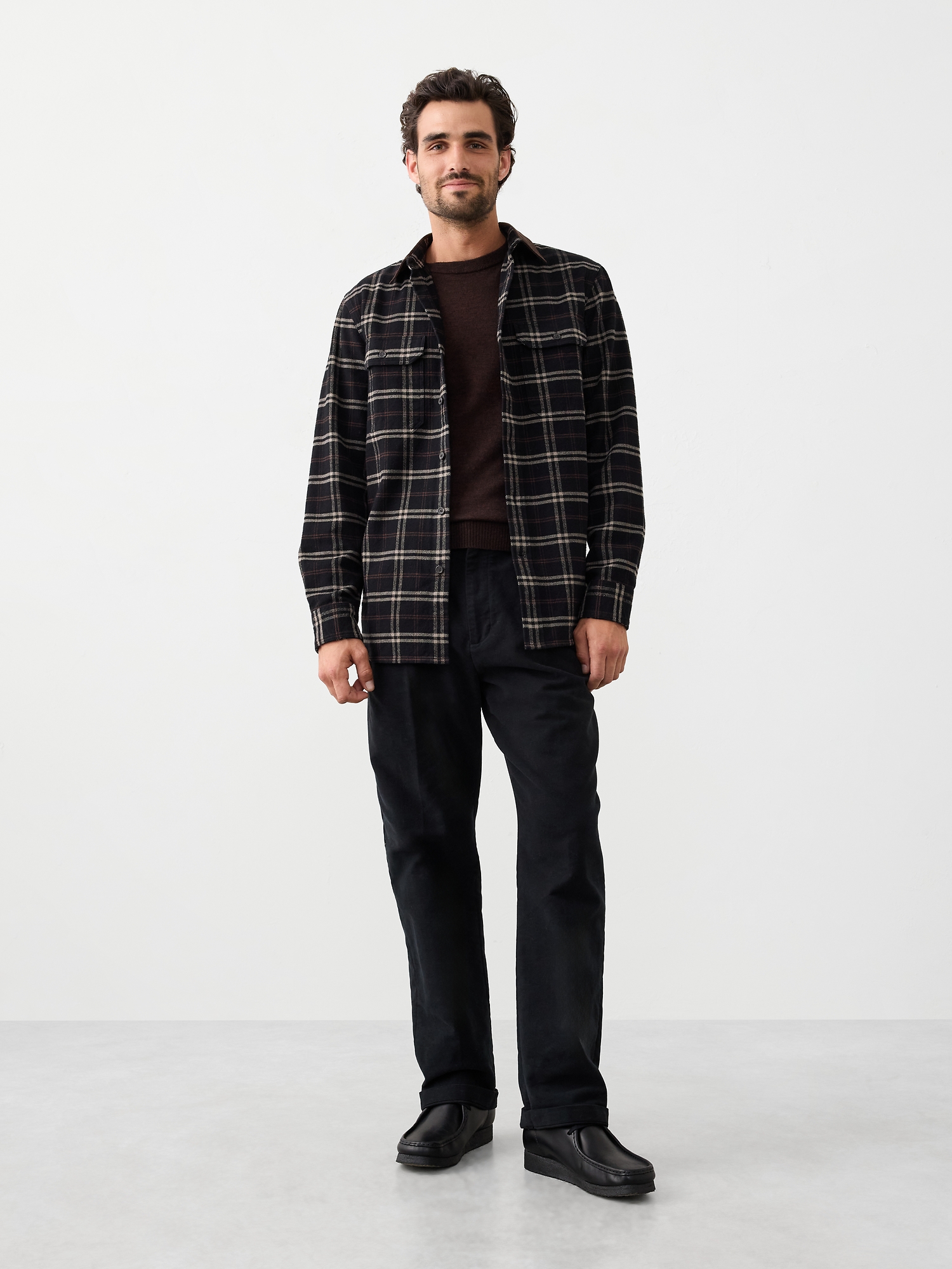 Standard-Fit Heavyweight Flannel Shirt