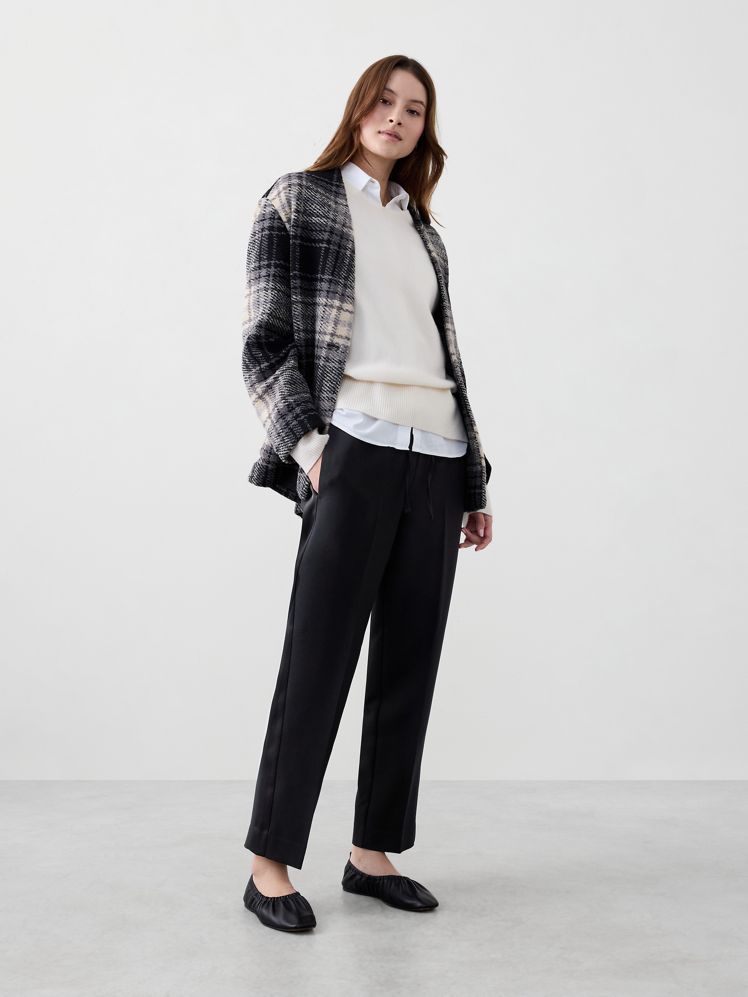 Image number 1 showing, Tapered High-Rise Pull-On Pant