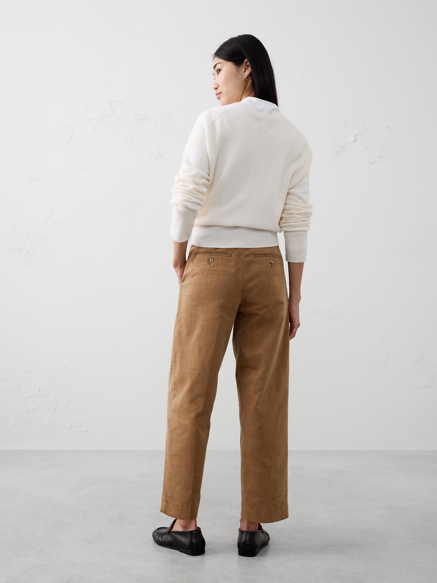 Image number 2 showing, Straight Mid-Rise Corduroy Pant