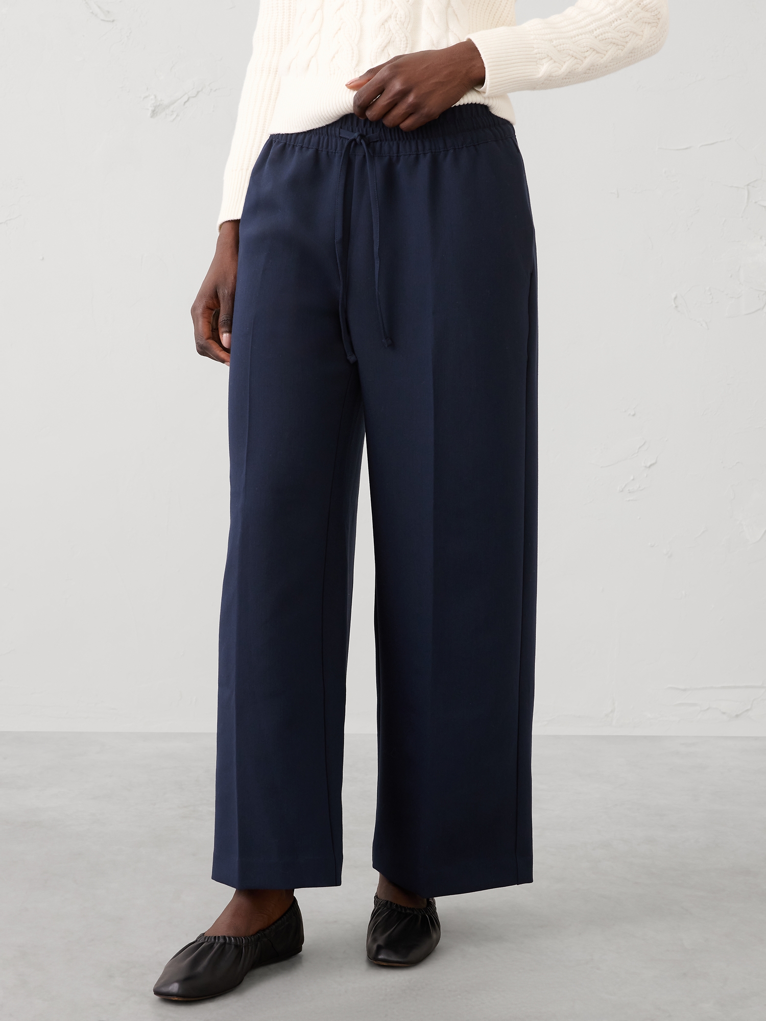 Image number 3 showing, Straight Mid-Rise Pull-On Pant