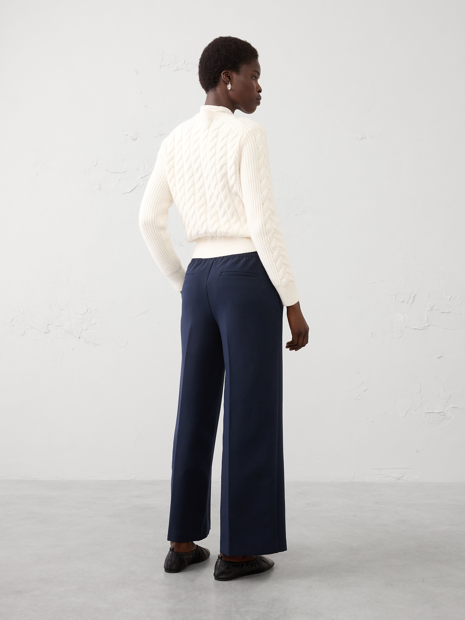 Image number 2 showing, Straight Mid-Rise Pull-On Pant