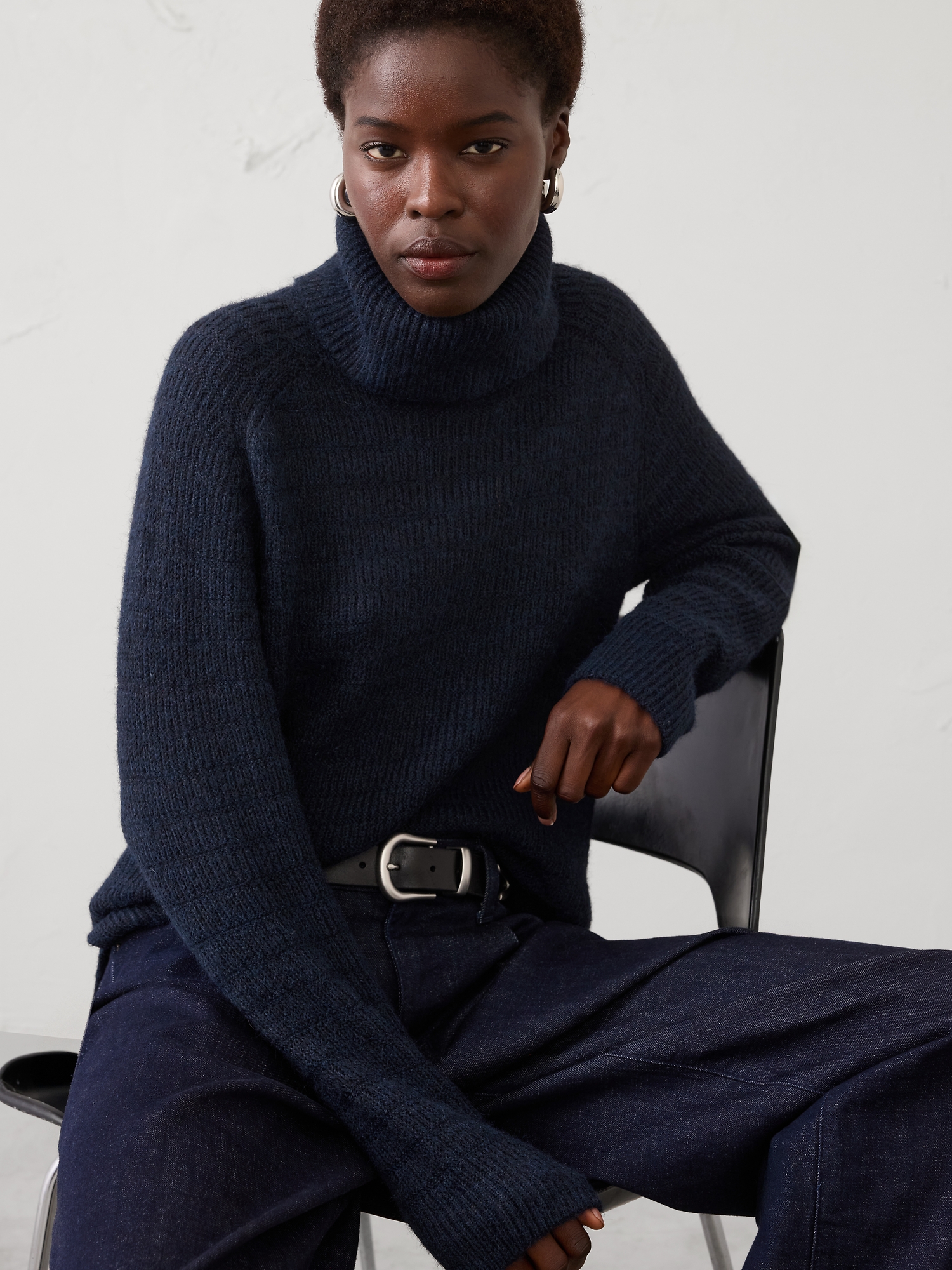 Image number 6 showing, Brushed Turtleneck Sweater