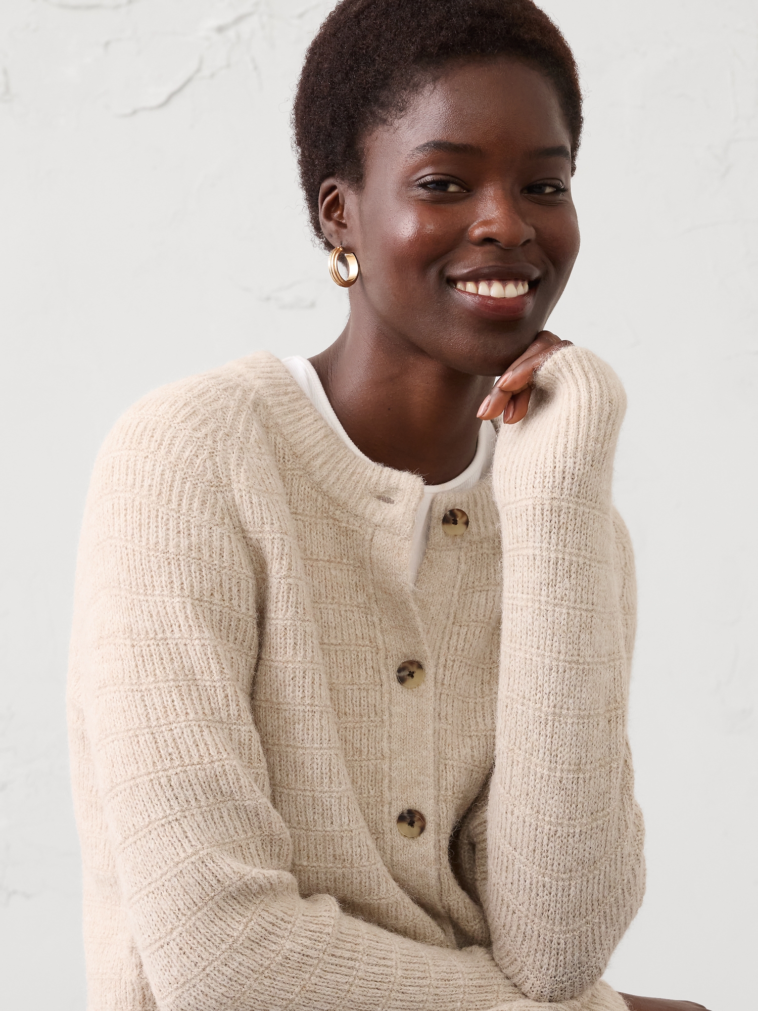 Image number 6 showing, Brushed Cardigan Sweater