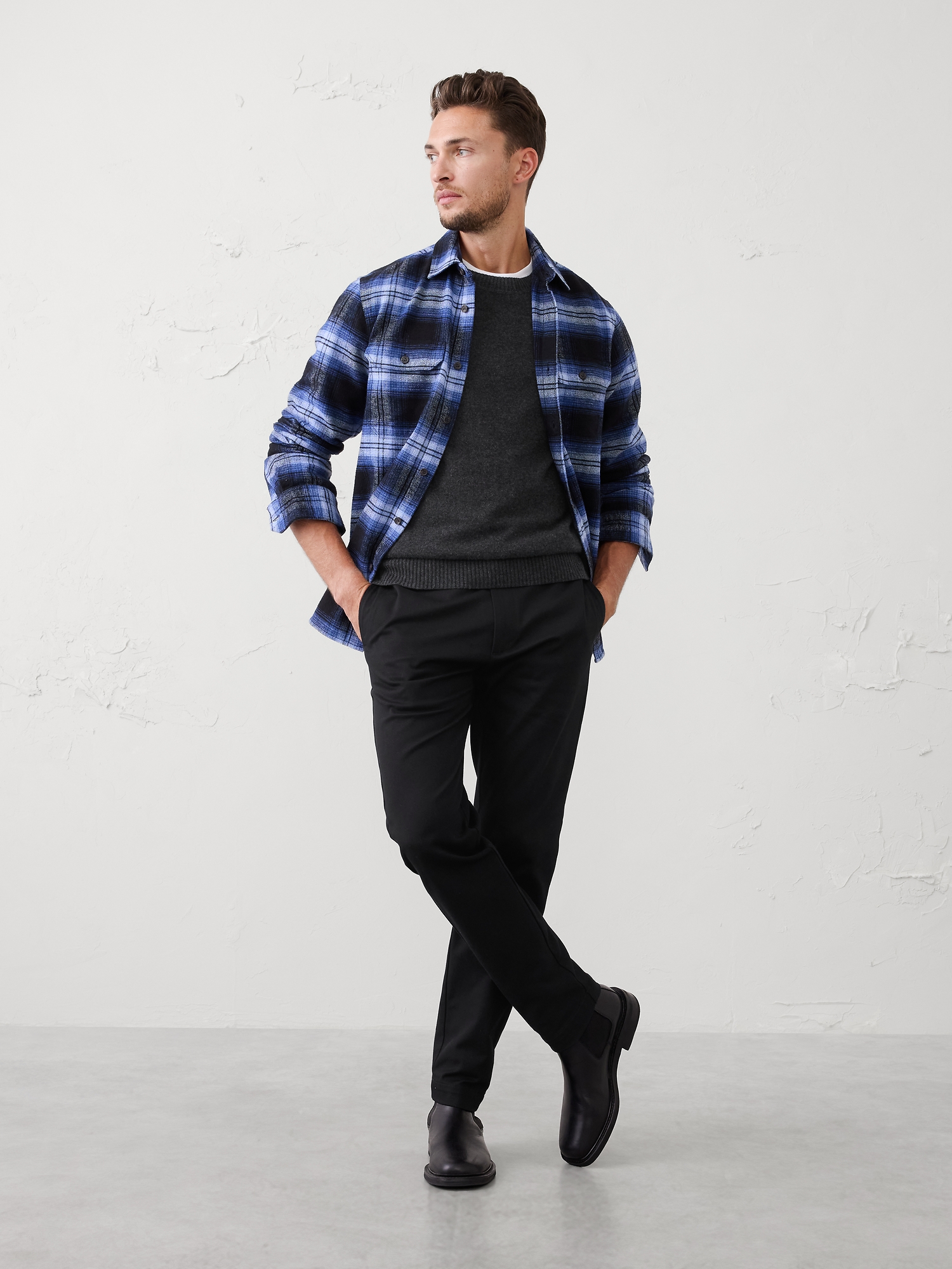 Standard-Fit Heavyweight Flannel Shirt