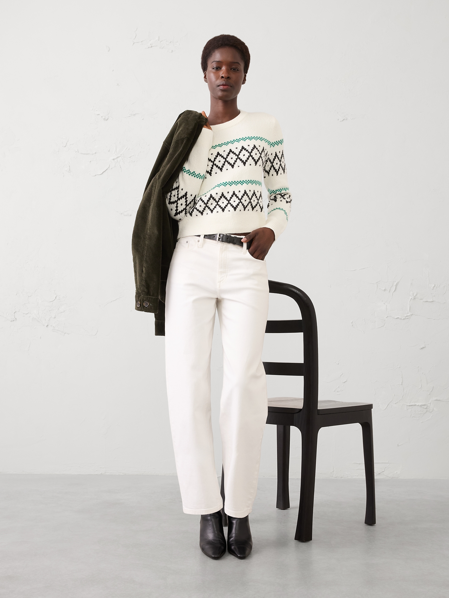 Image number 1 showing, Fair Isle Pullover Sweater