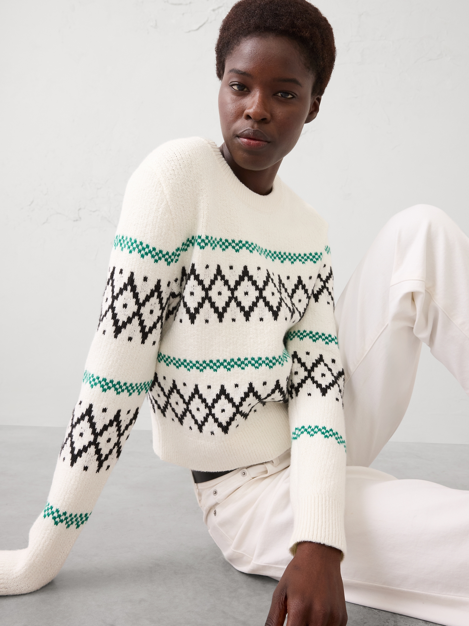 Image number 3 showing, Fair Isle Pullover Sweater