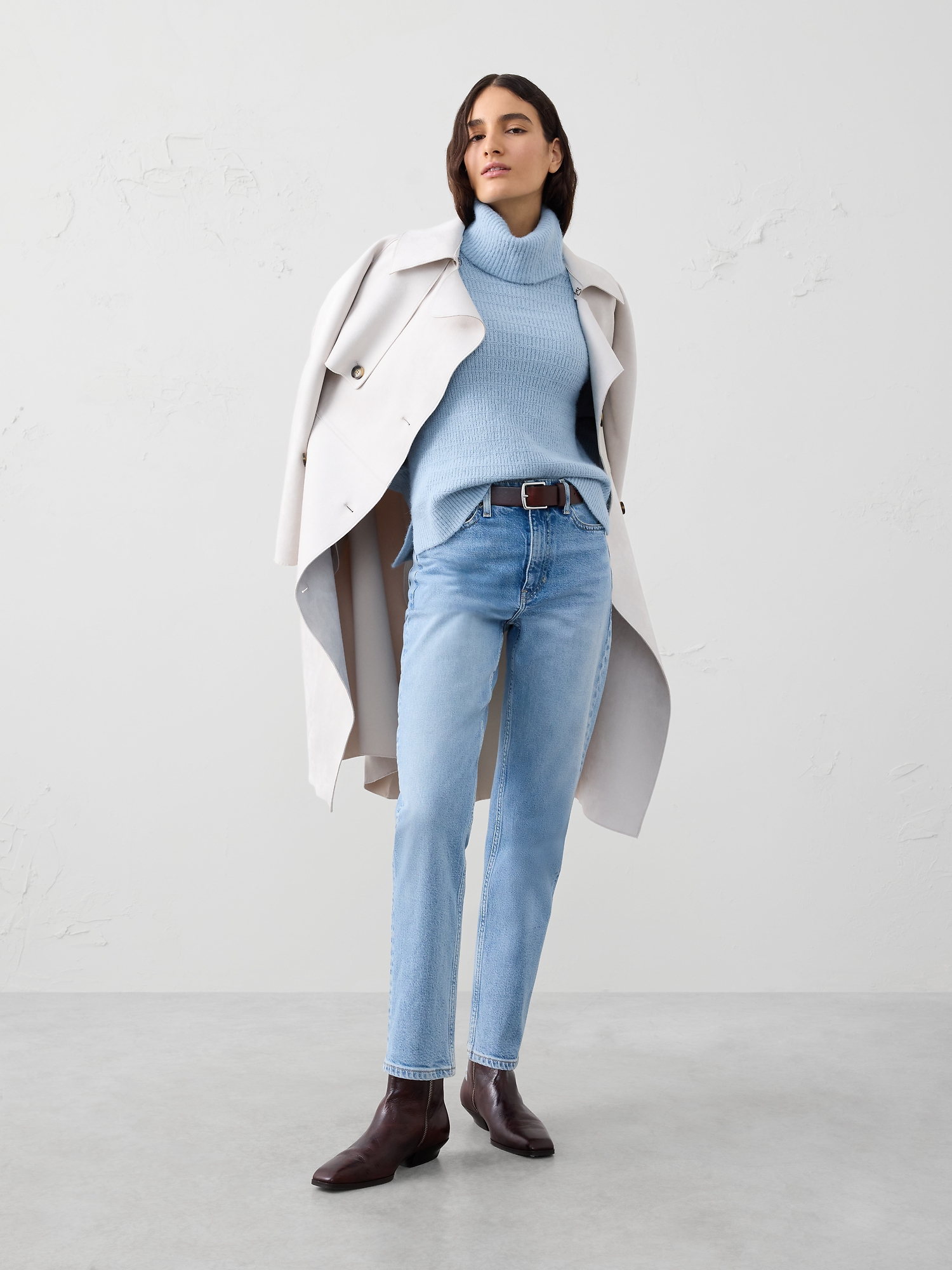 Image number 3 showing, Brushed Turtleneck Sweater