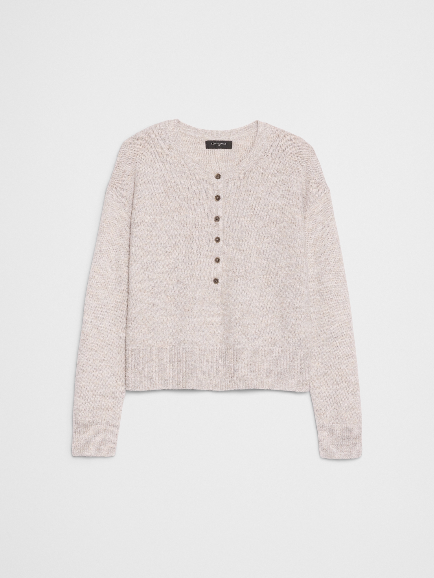 Image number 4 showing, Henley Brushed Pullover Sweater