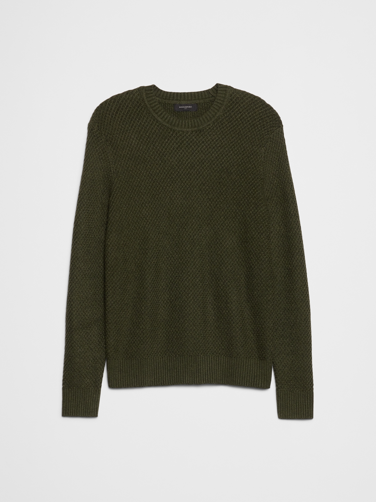 Cozy Textured Sweater - Olive