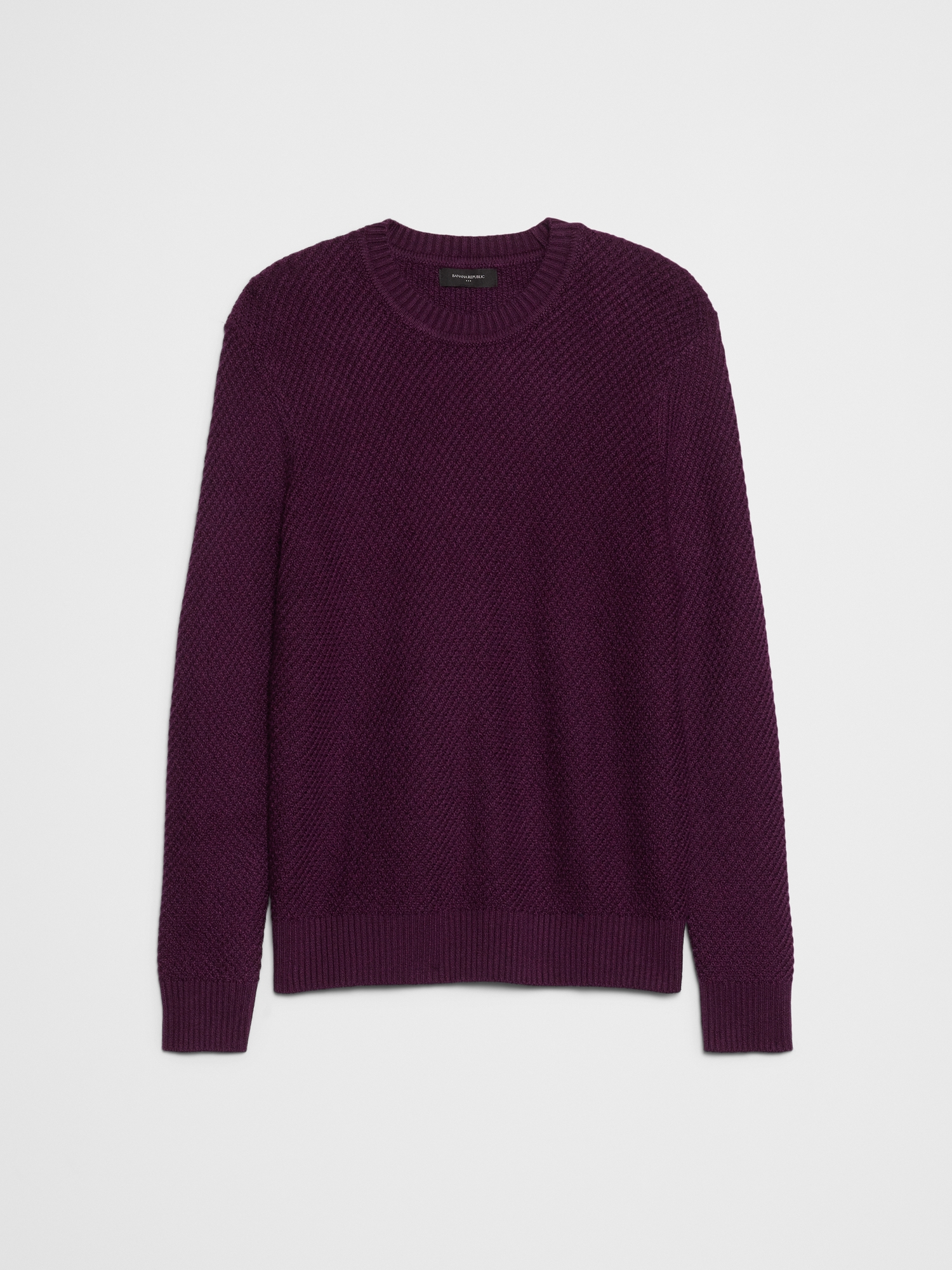 Cozy Textured Sweater - New Pinot Noir