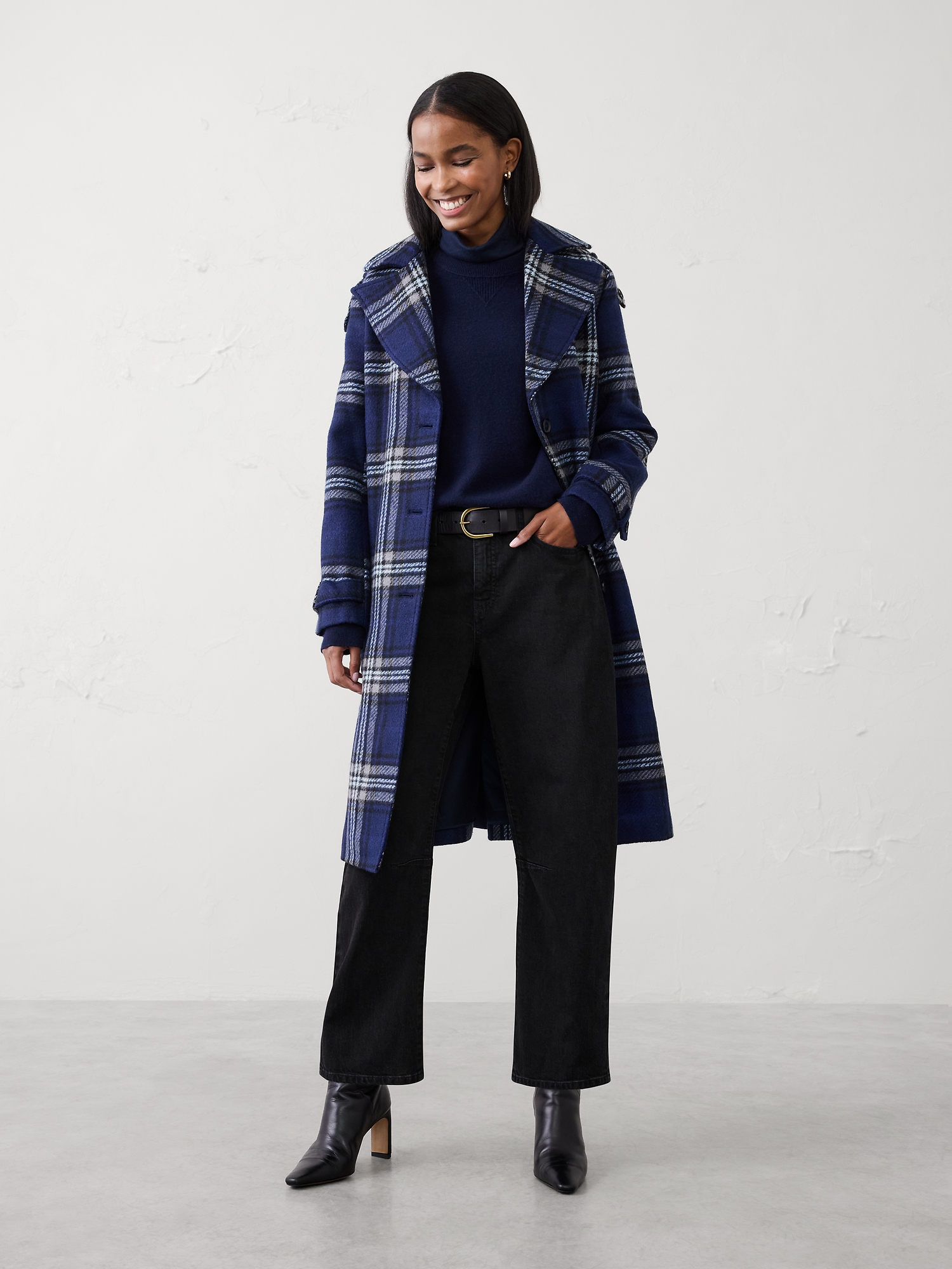 Jean baril à taille mi-basse