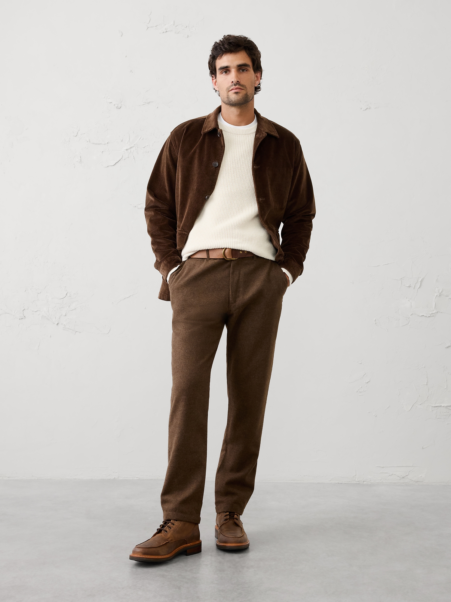 Image number 1 showing, Slim-Fit Brushed Pant