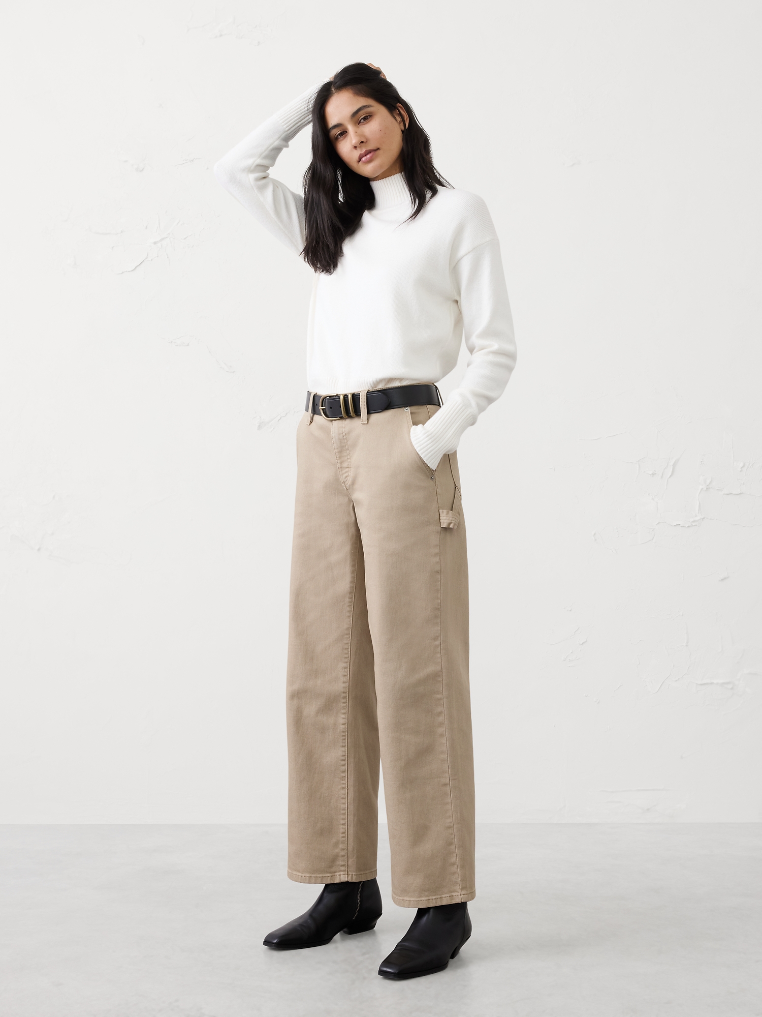 Straight Mid-Rise Carpenter Jean - Maverick Tan