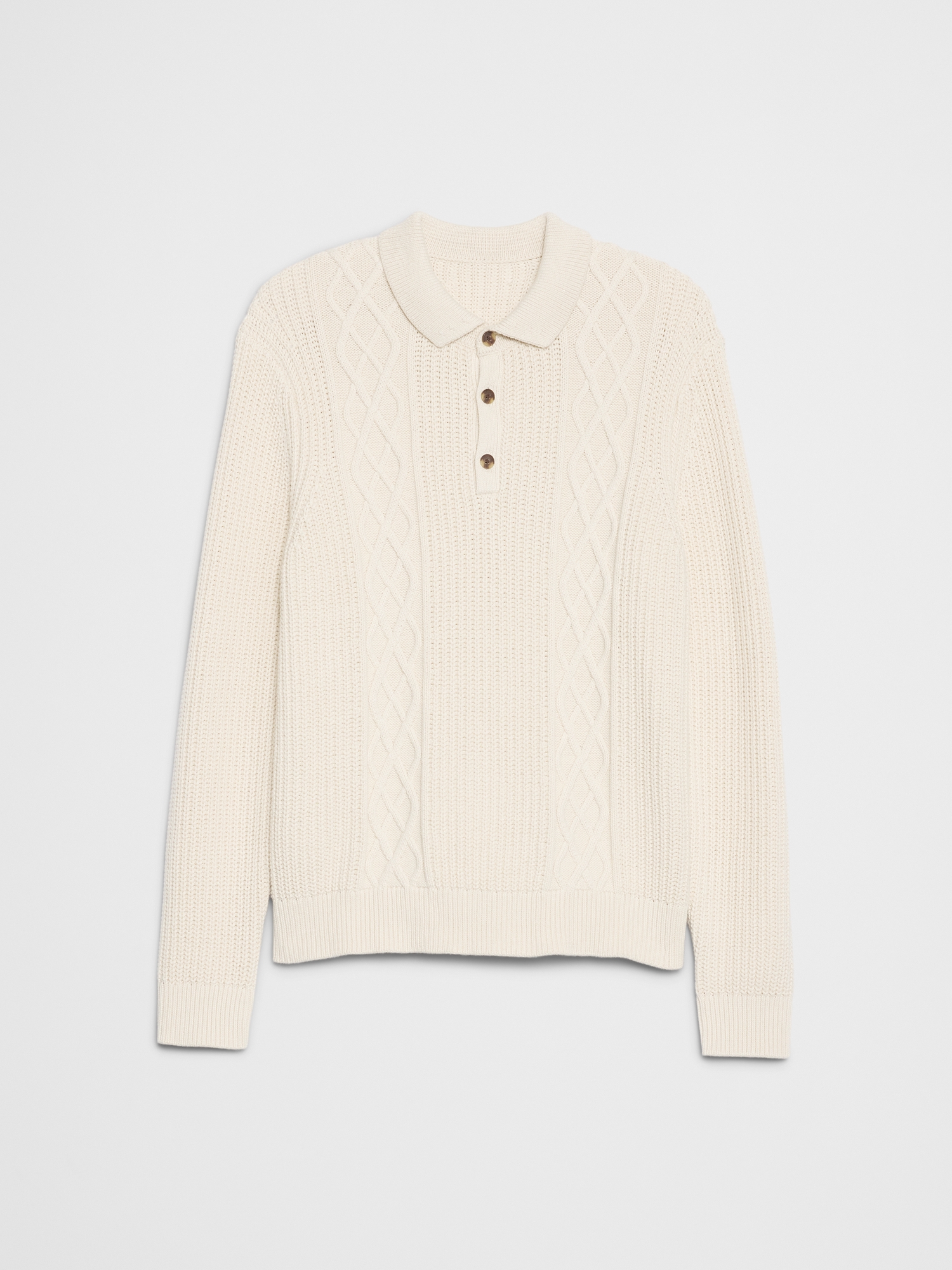 L'image numéro 7 présente Polo en tricot torsadé