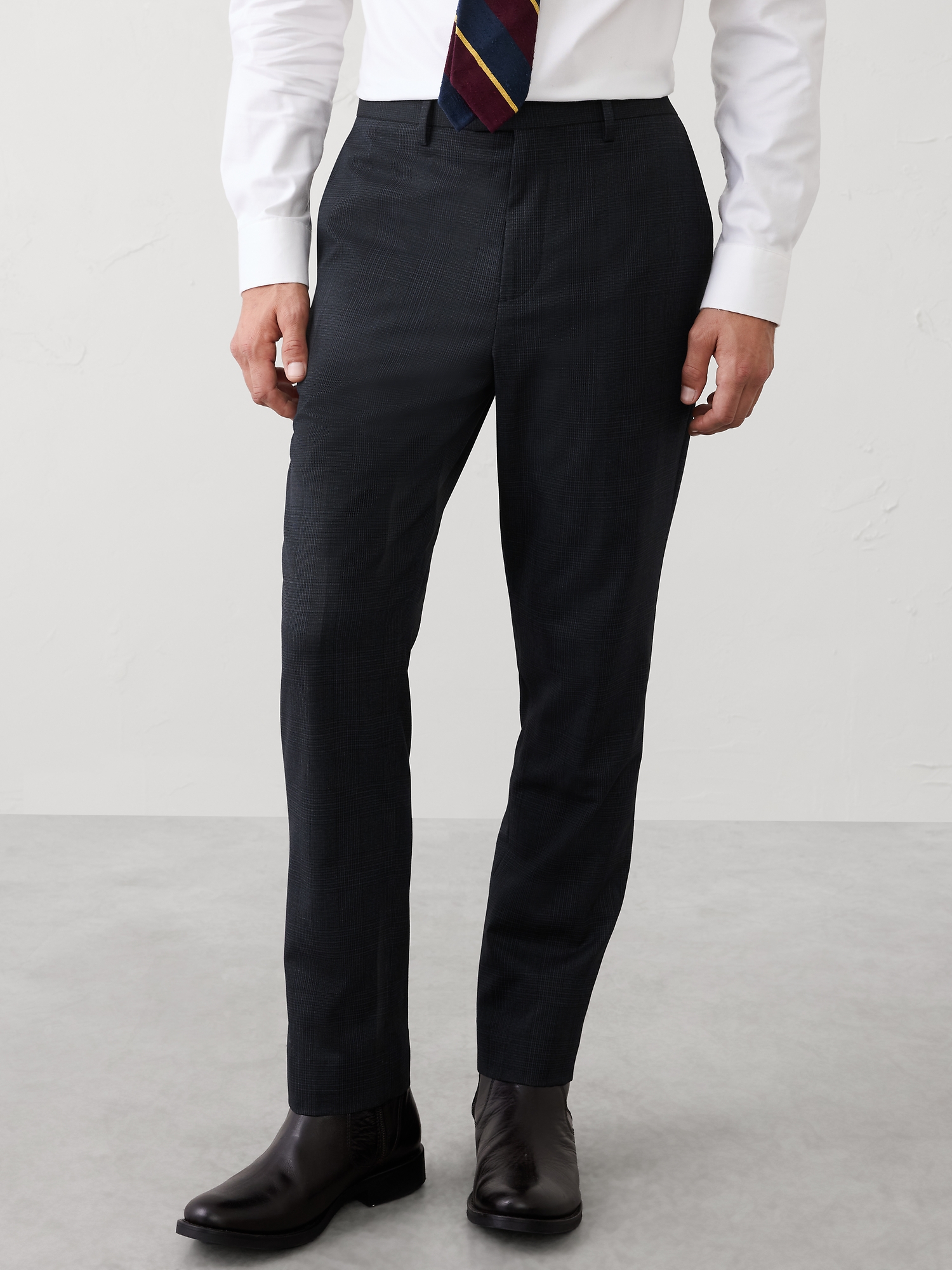Image number 3 showing, Tailored-Fit Glen Plaid Trouser