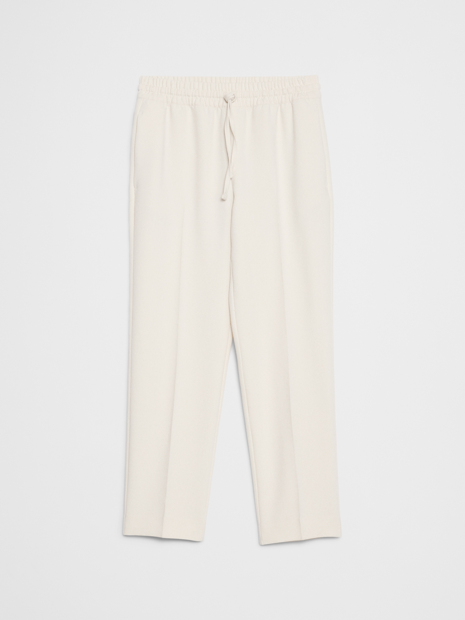 L'image numéro 4 présente Pantalon à jambe fuselée et taille haute extensible