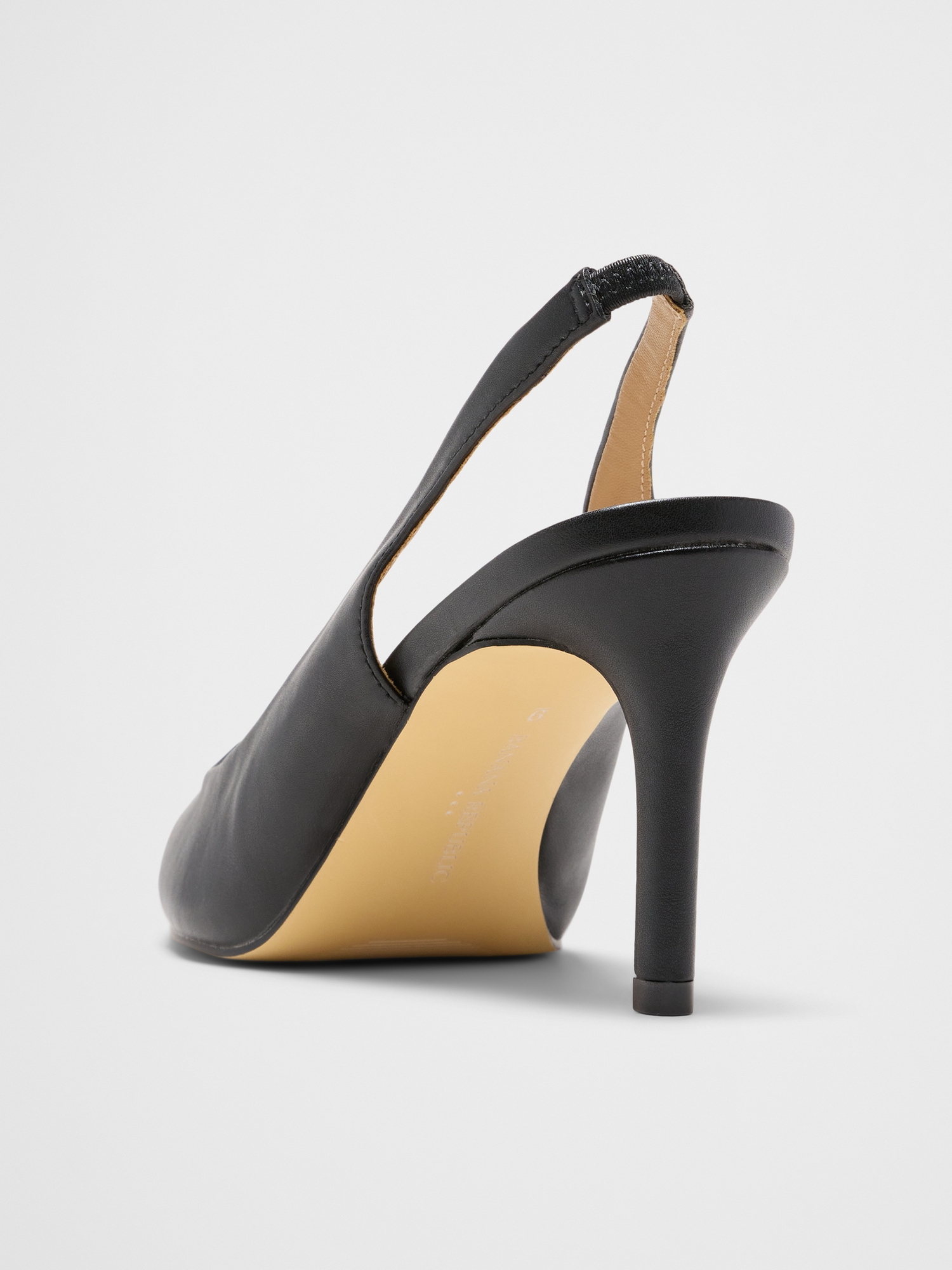 Image number 3 showing, Metal Toe Cap Slingback Heel