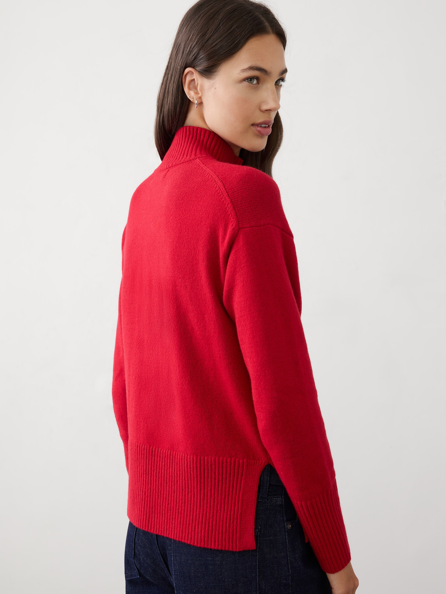 Perfectly Soft Turtleneck Sweater - Red Chakra