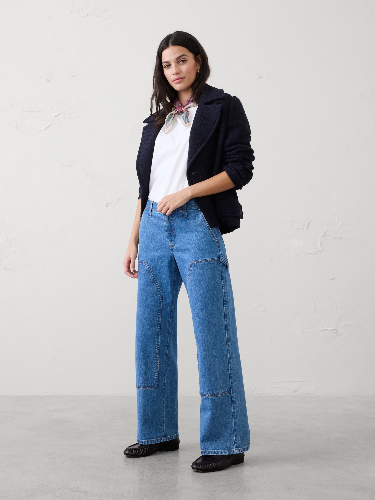 Image number 1 showing, Straight Mid-Rise Carpenter Jean