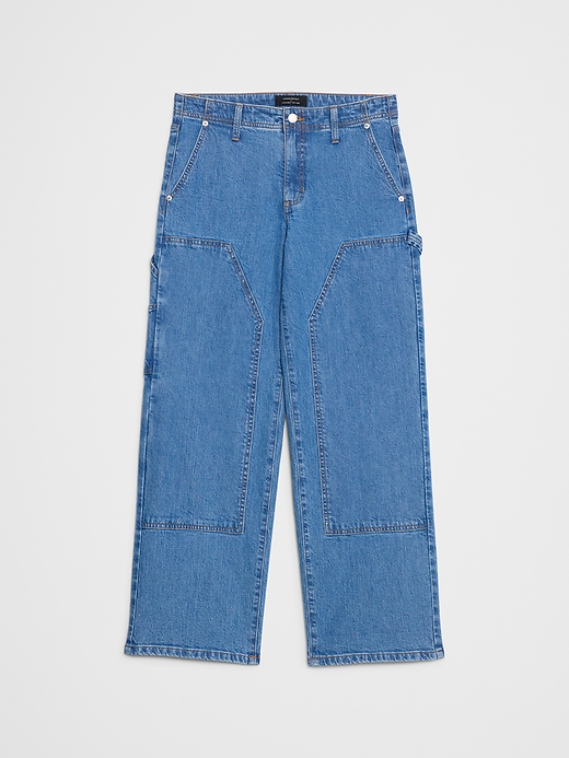 パンツ FUGA Straight Denim Straight Mid-Rise Carpenter Jean | Banana Republic Factory
