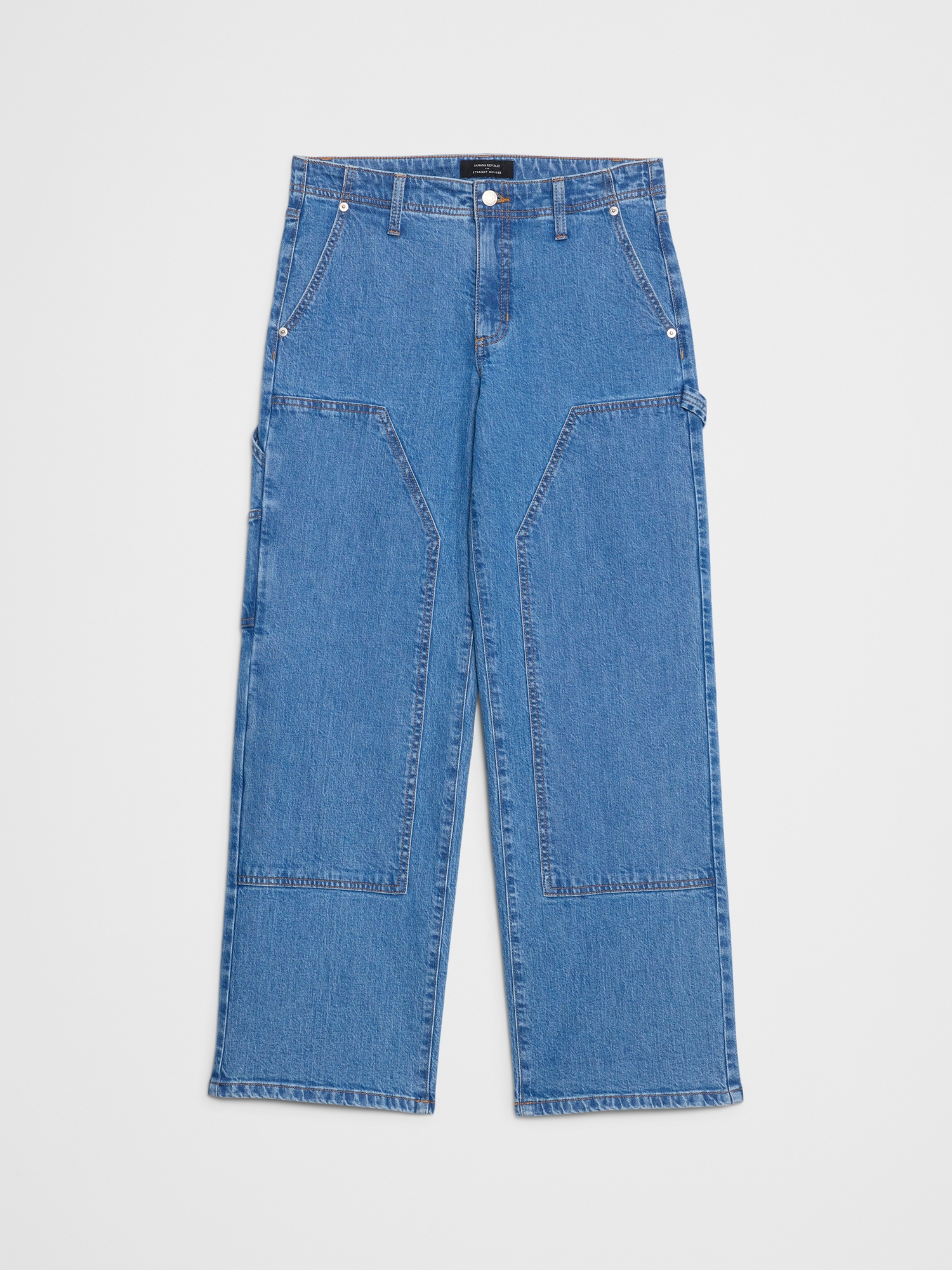 Image number 4 showing, Straight Mid-Rise Carpenter Jean