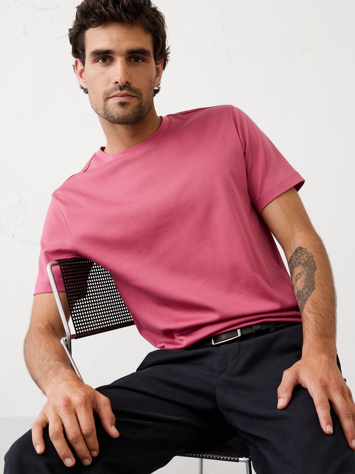 T-shirt ras du cou Luxe ultra-doux - Parfait Aux Baies