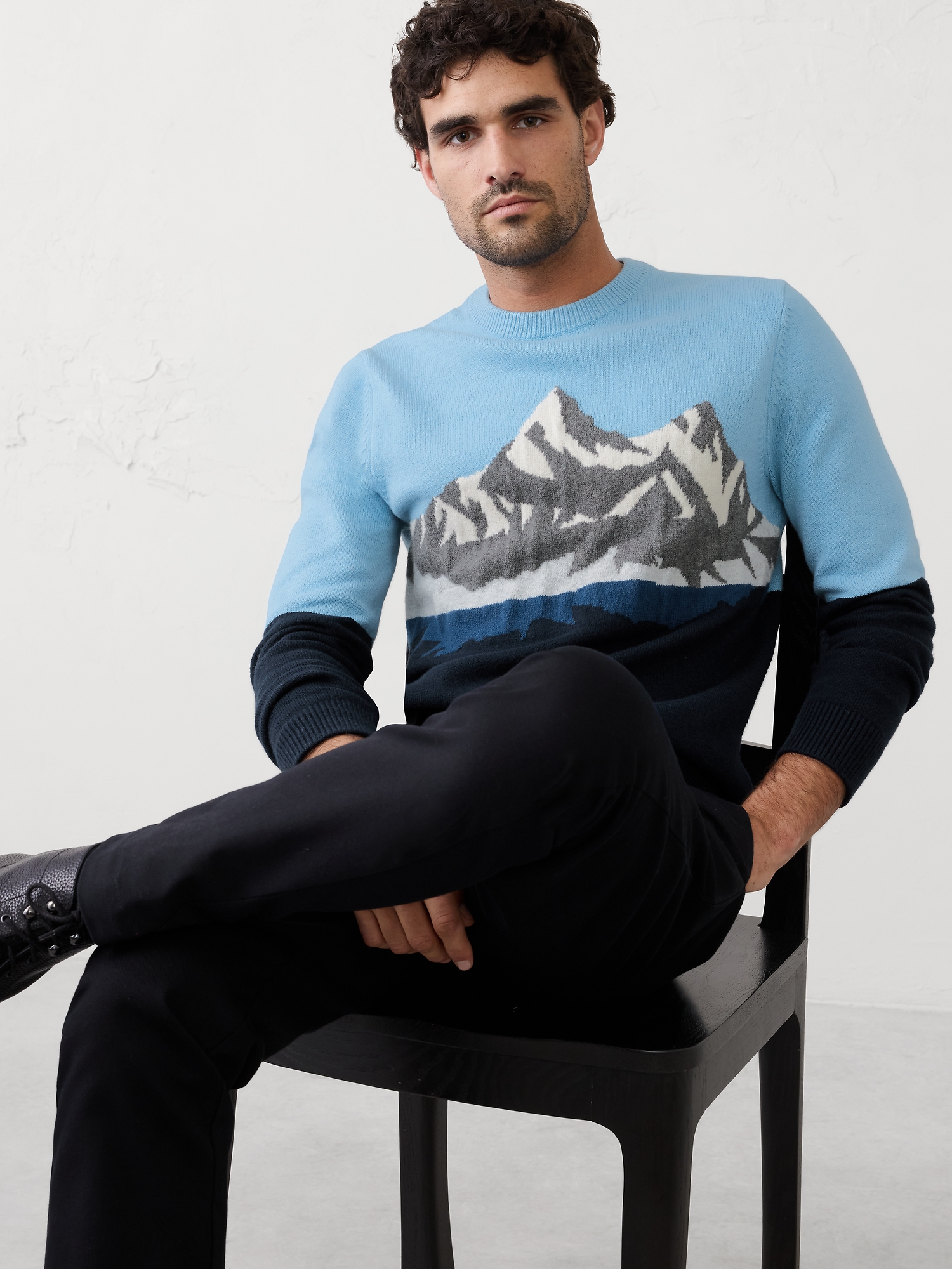 Graphic Colorblock Sweater