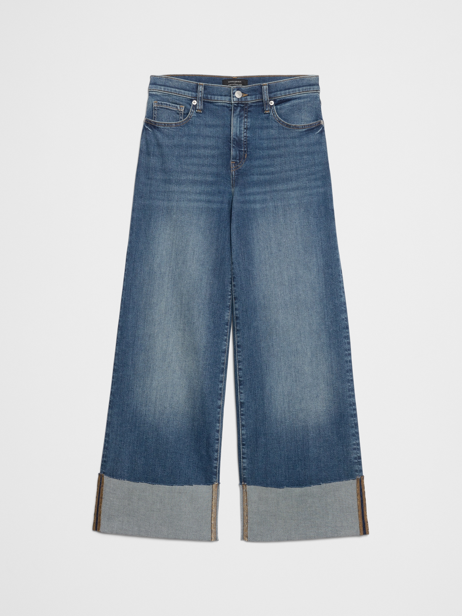 Image number 4 showing, Wide-Leg High-Rise Jean