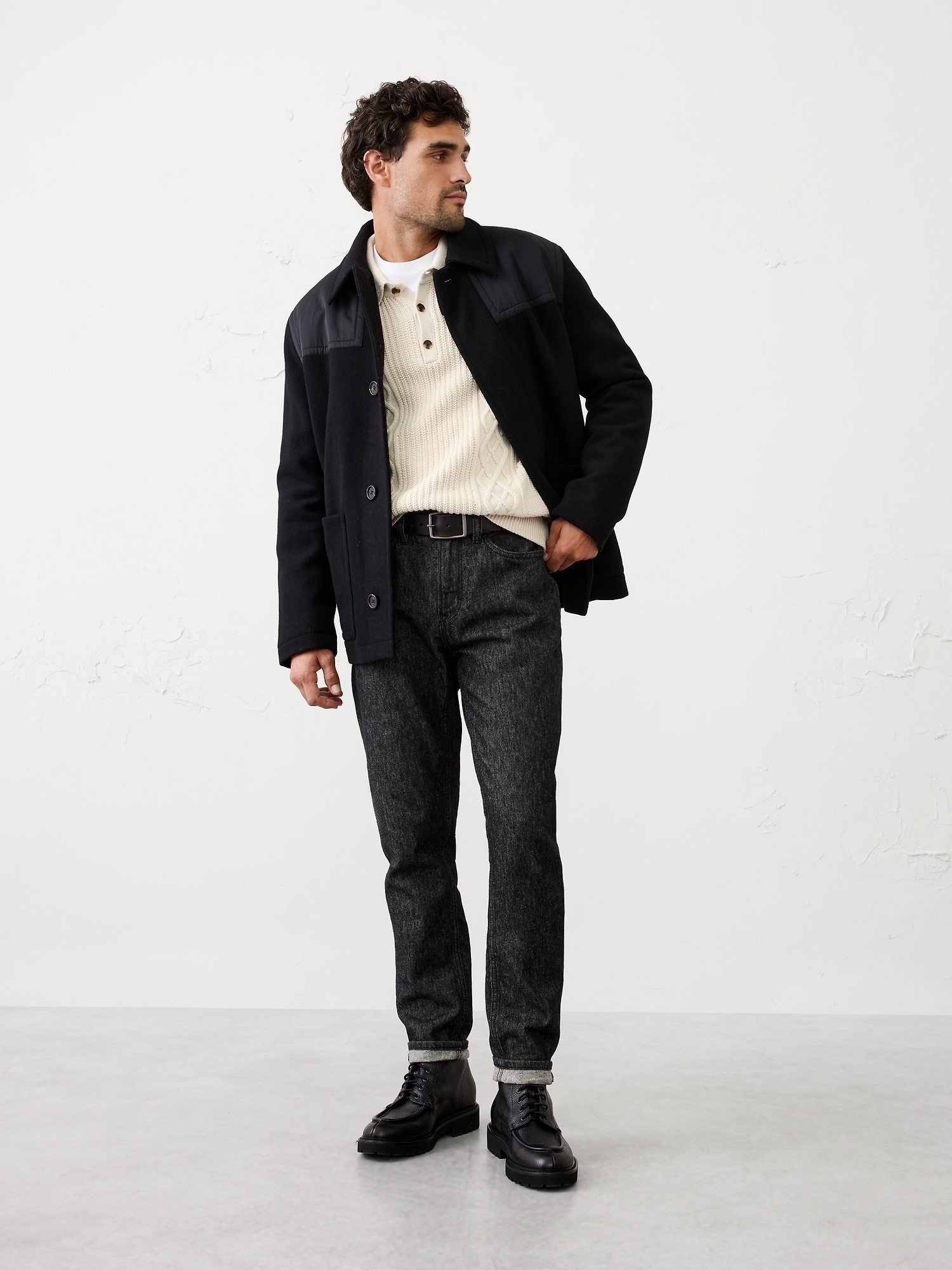 L'image numéro 6 présente Polo en tricot torsadé