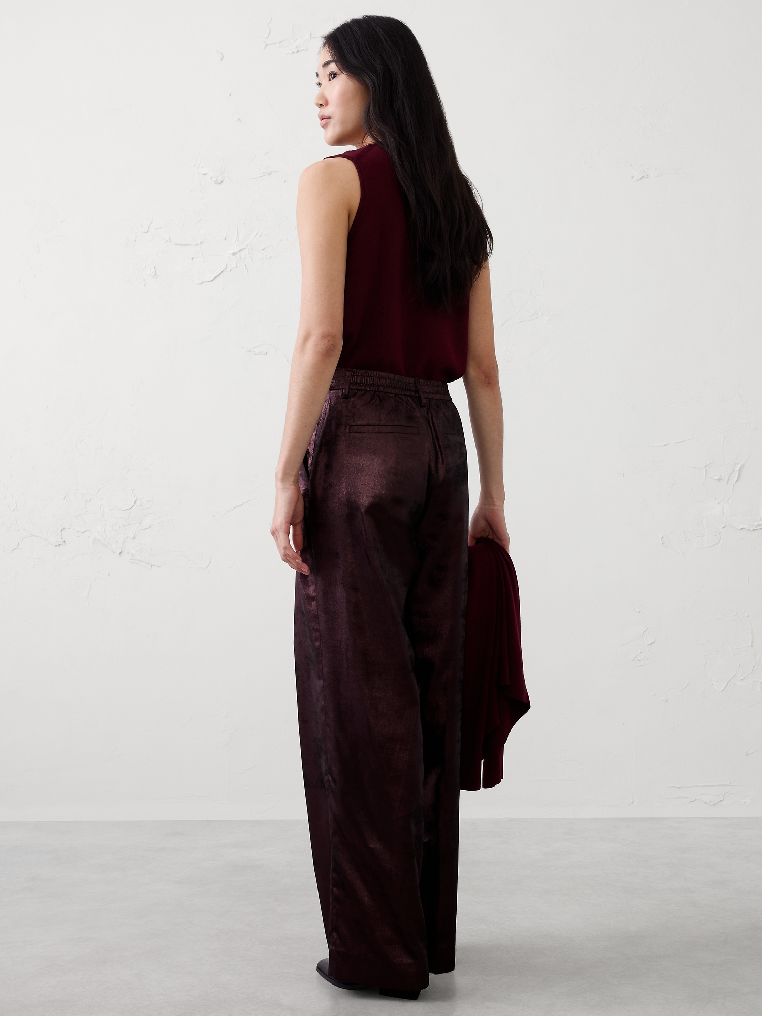 Image number 5 showing, Metallic Wide-Leg Pant