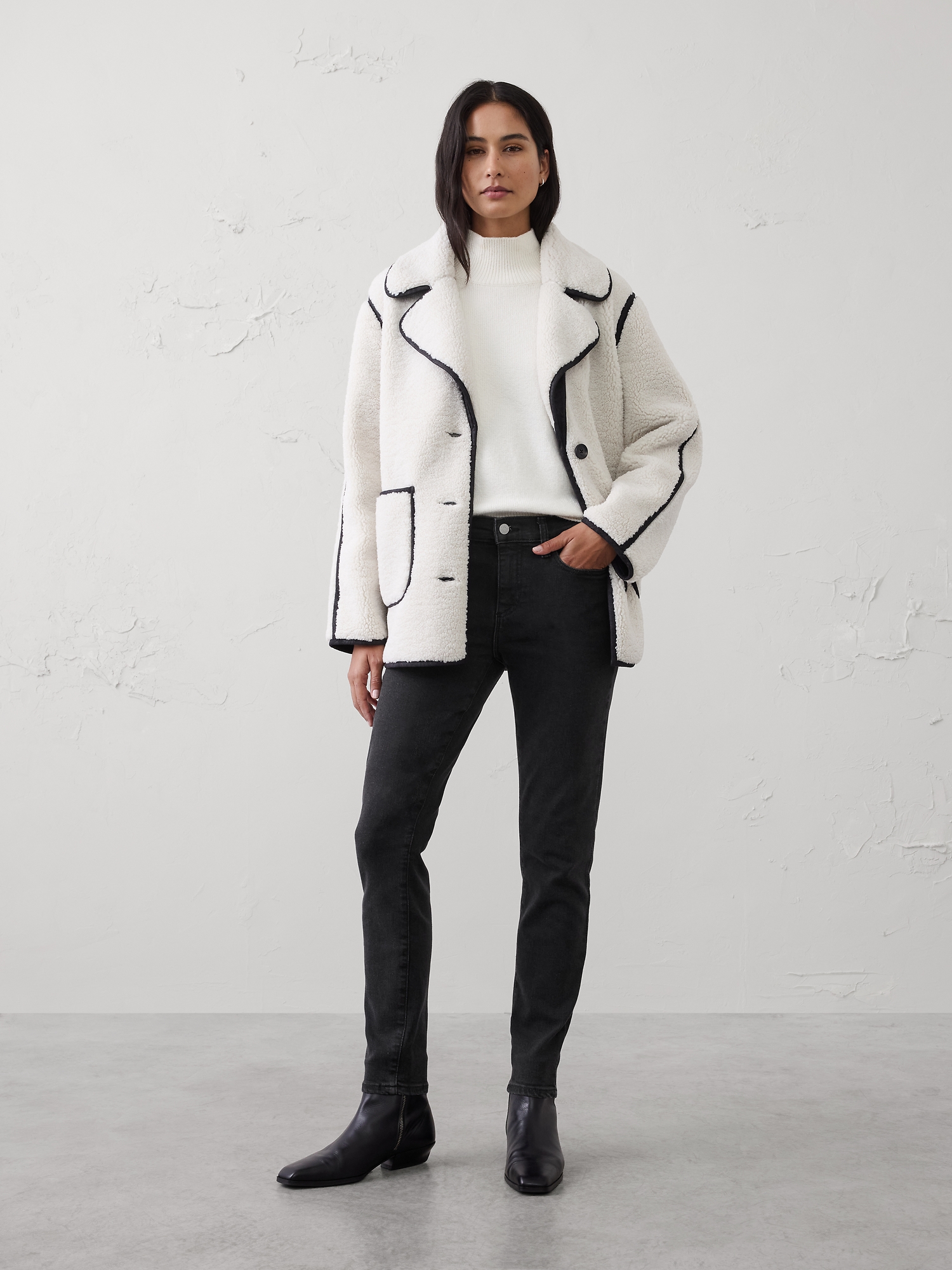 L'image numéro 1 présente Jean ultra-étroit à taille basse moyenne