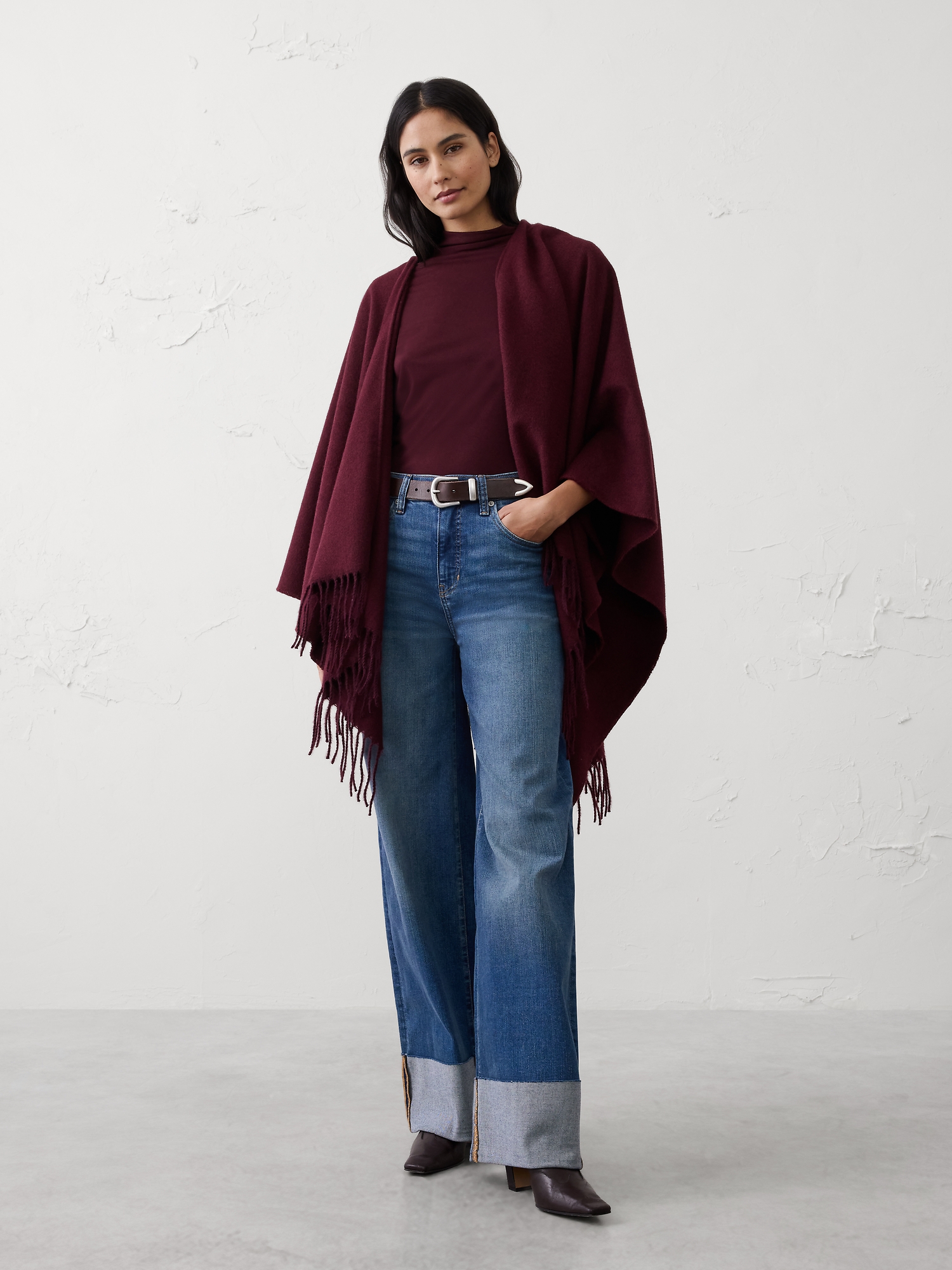 Image number 1 showing, Cozy Poncho