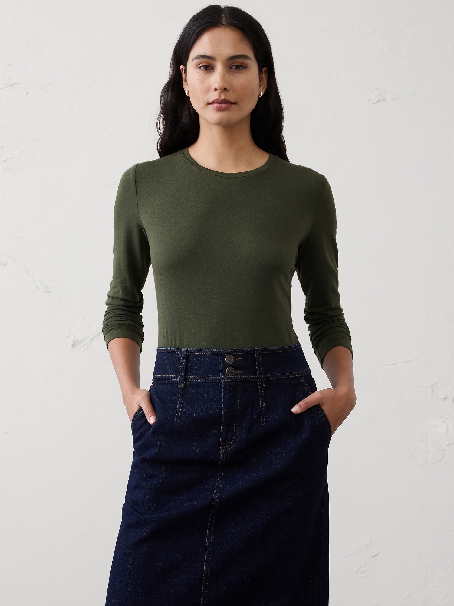 Timeless Long-Sleeve Crew-Neck T-Shirt