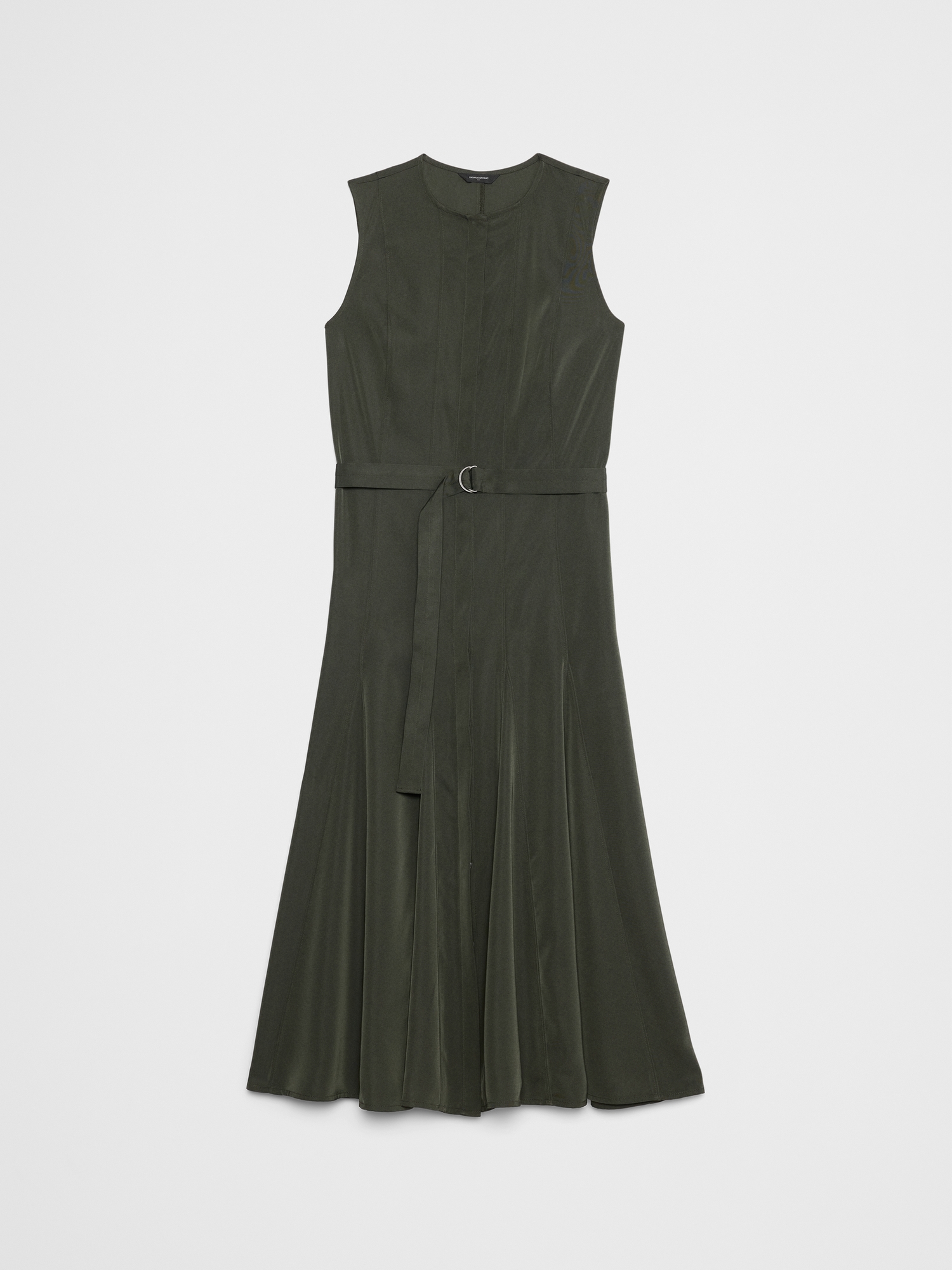 Image number 7 showing, Sheen Twill Godet Midi Dress