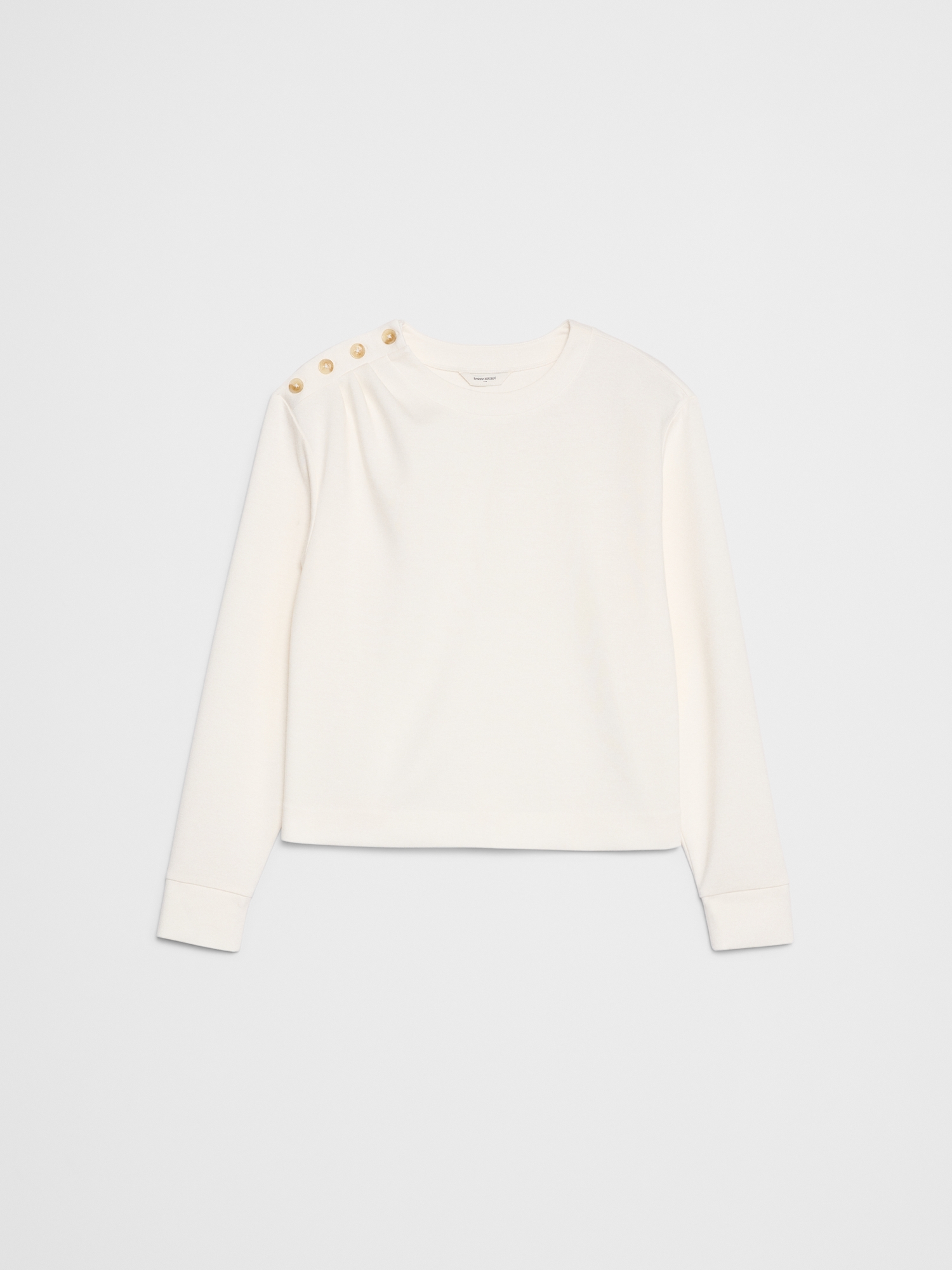 Image number 4 showing, Knit Button-Shoulder Top