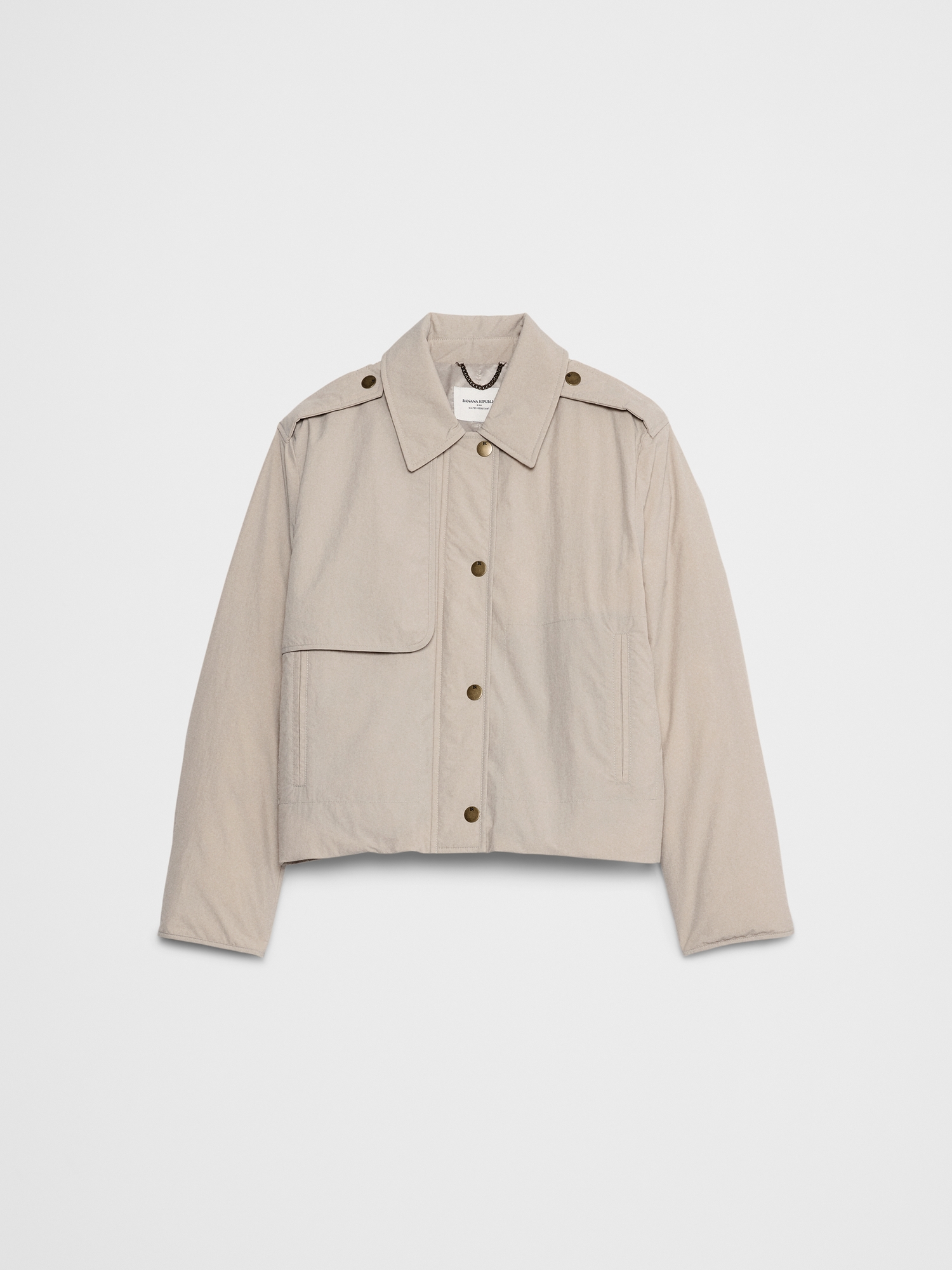 Image number 4 showing, Cropped Trench Puffer Jacket