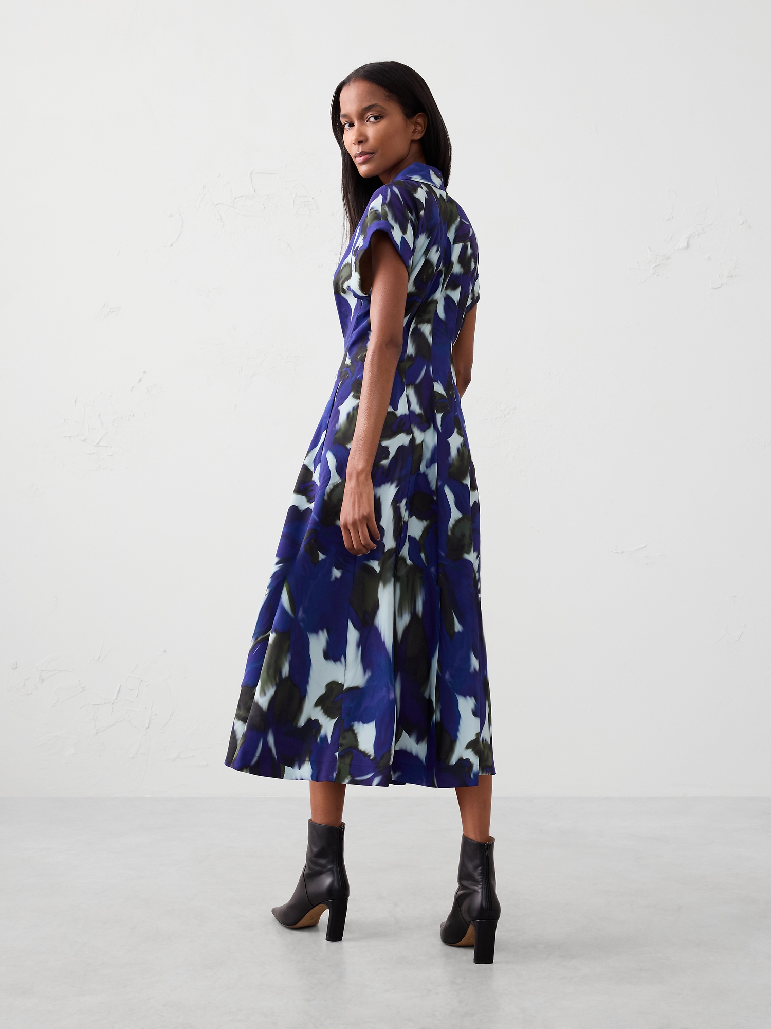 Image number 2 showing, Twill Midi Shirtdress