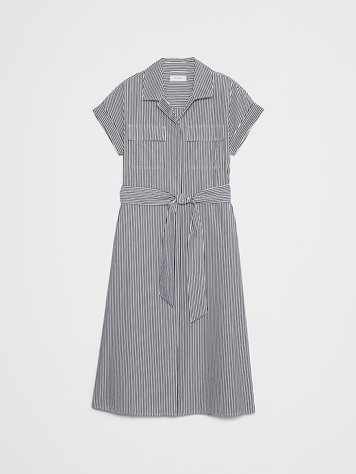 Poplin Utility Midi Shirtdress | Banana Republic Factory