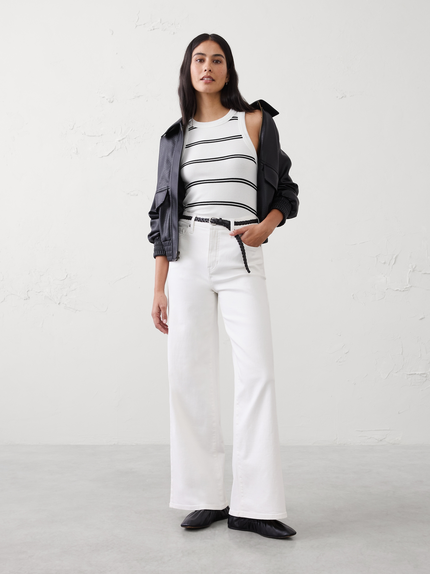 Image number 3 showing, Ribbed Racer Tank